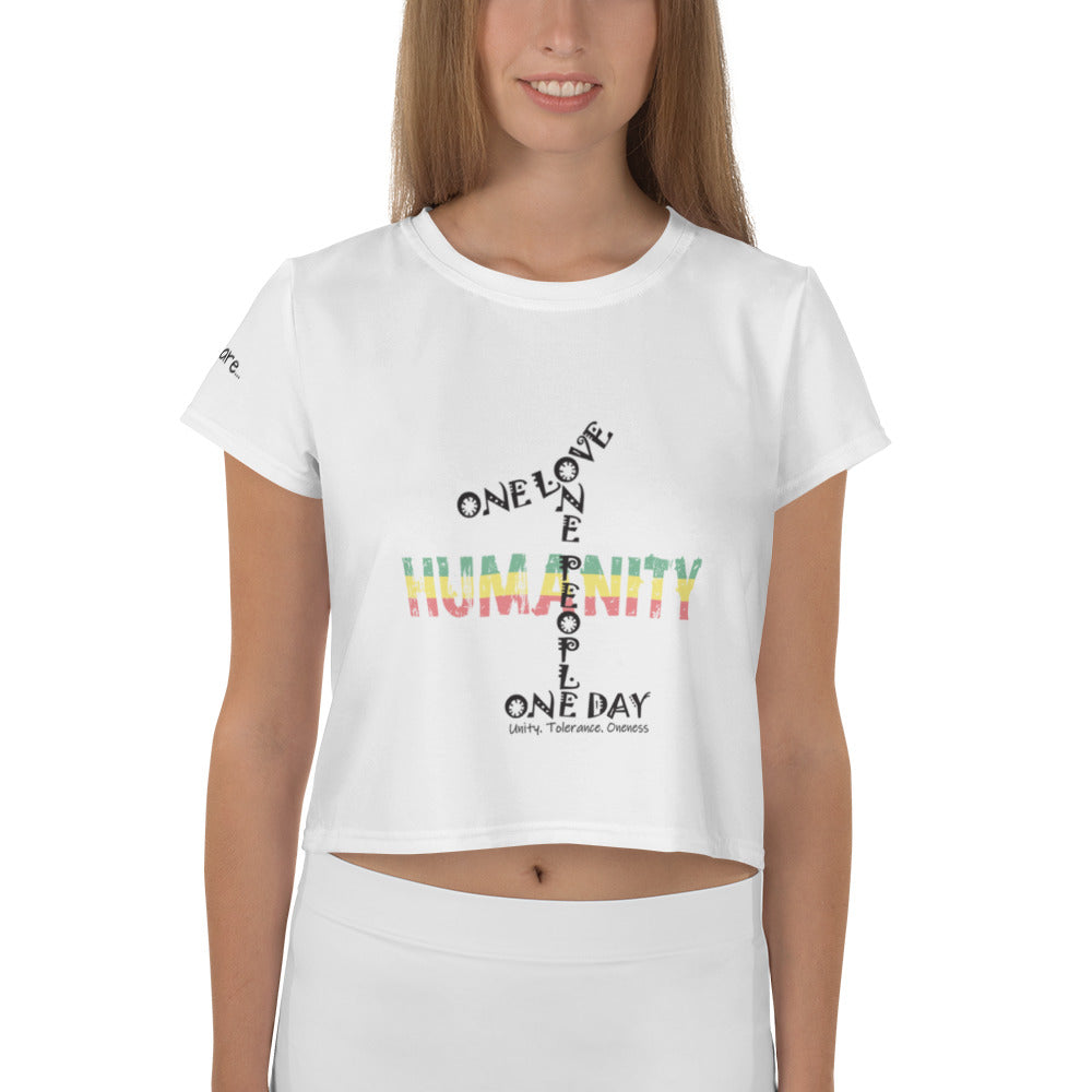 The Number 1 T-shirt - All-Over Print Crop Tee-O