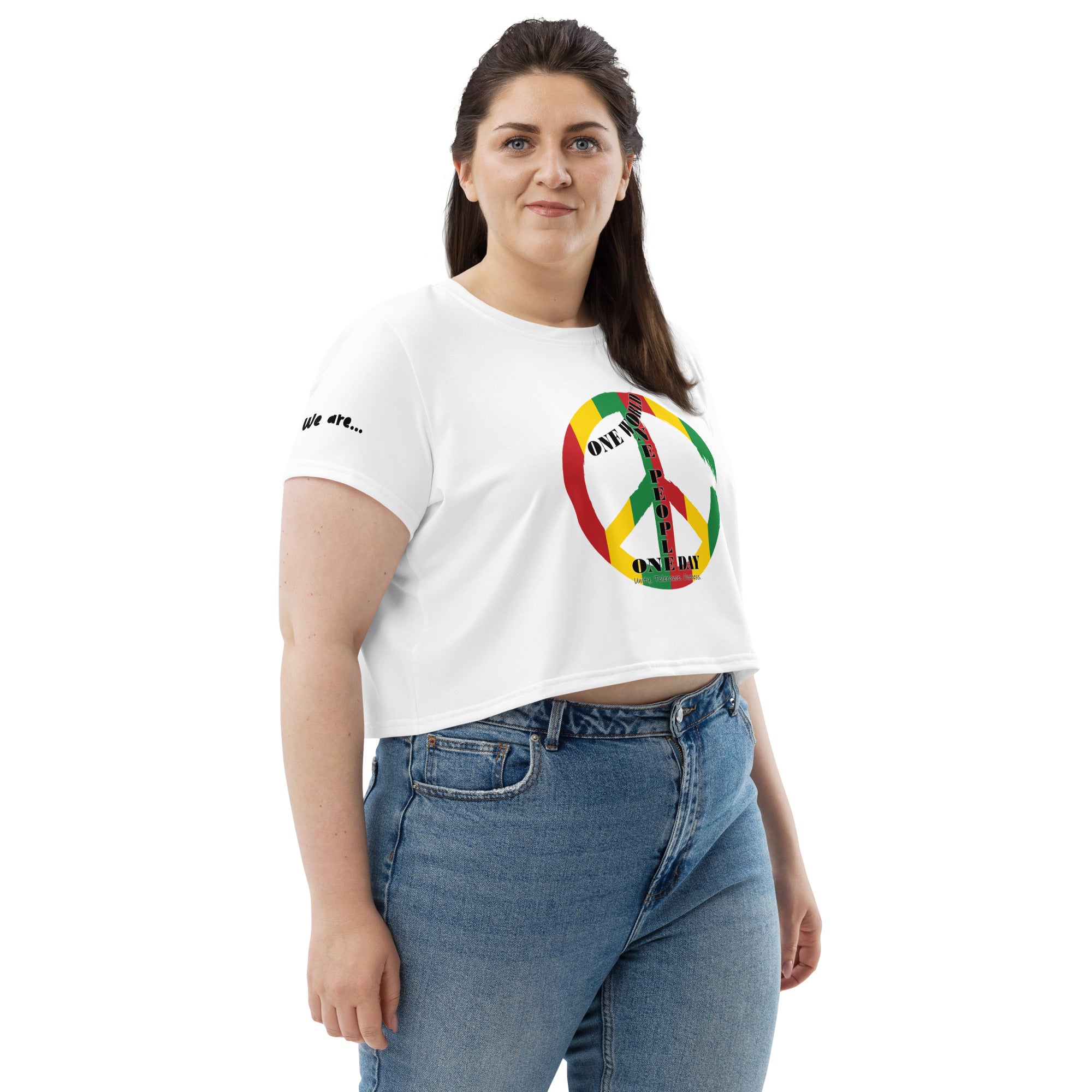 The Number 1 T-shirt - All-Over Print Crop Tee-D