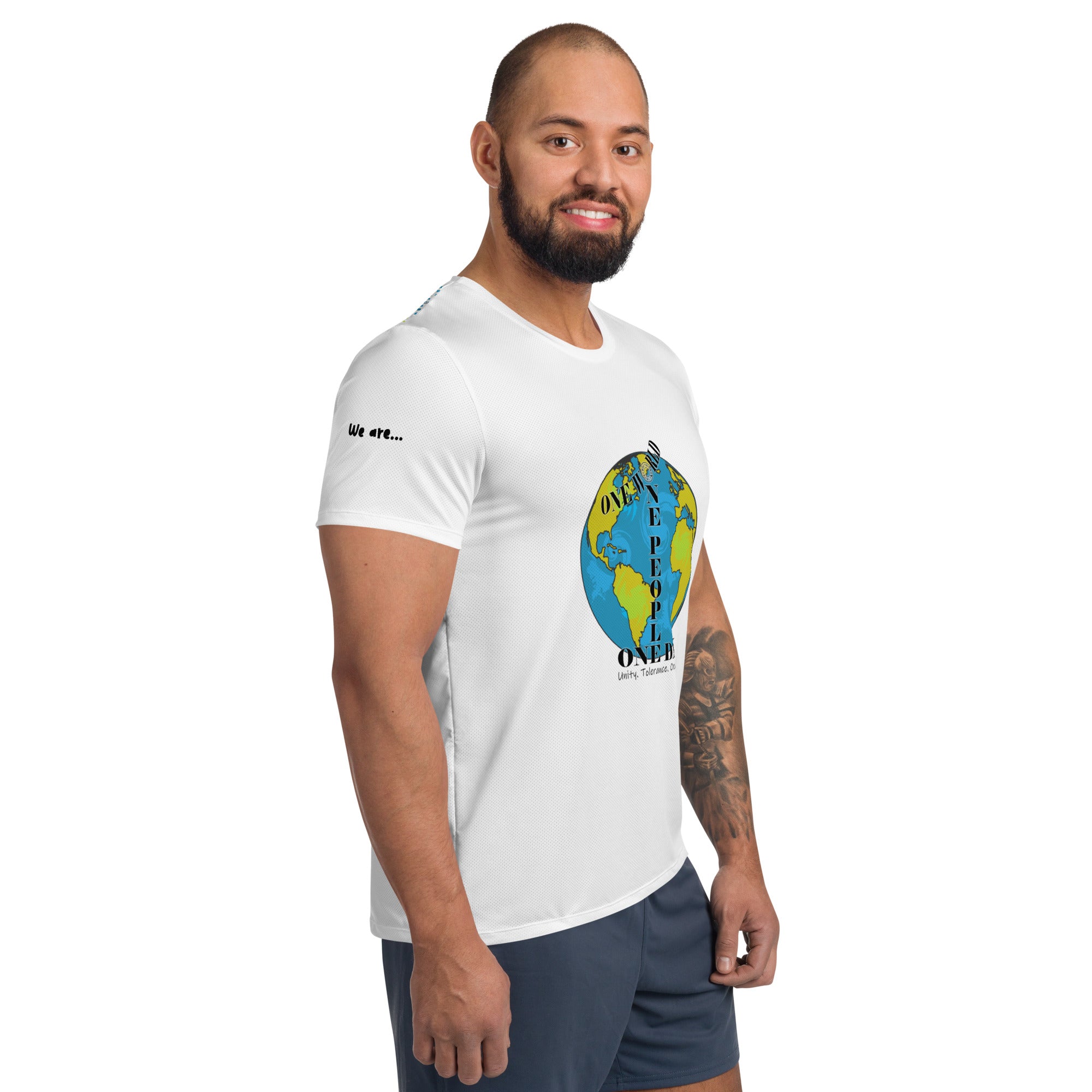 The Number 1 T-shirt - All-Over Print Men's Athletic T-shirt-F