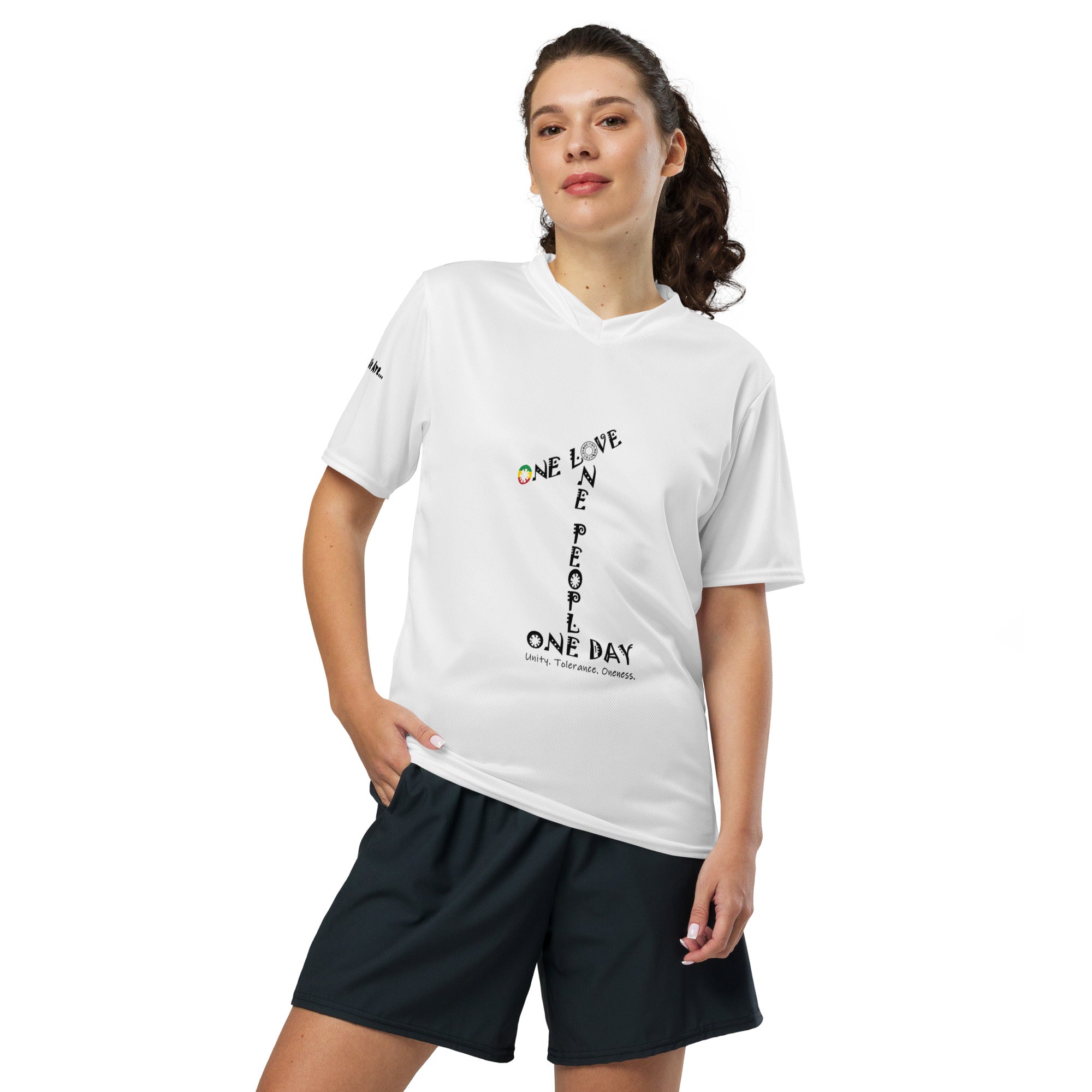 The Number 1 T-shirt -Recycled unisex sports jersey-A