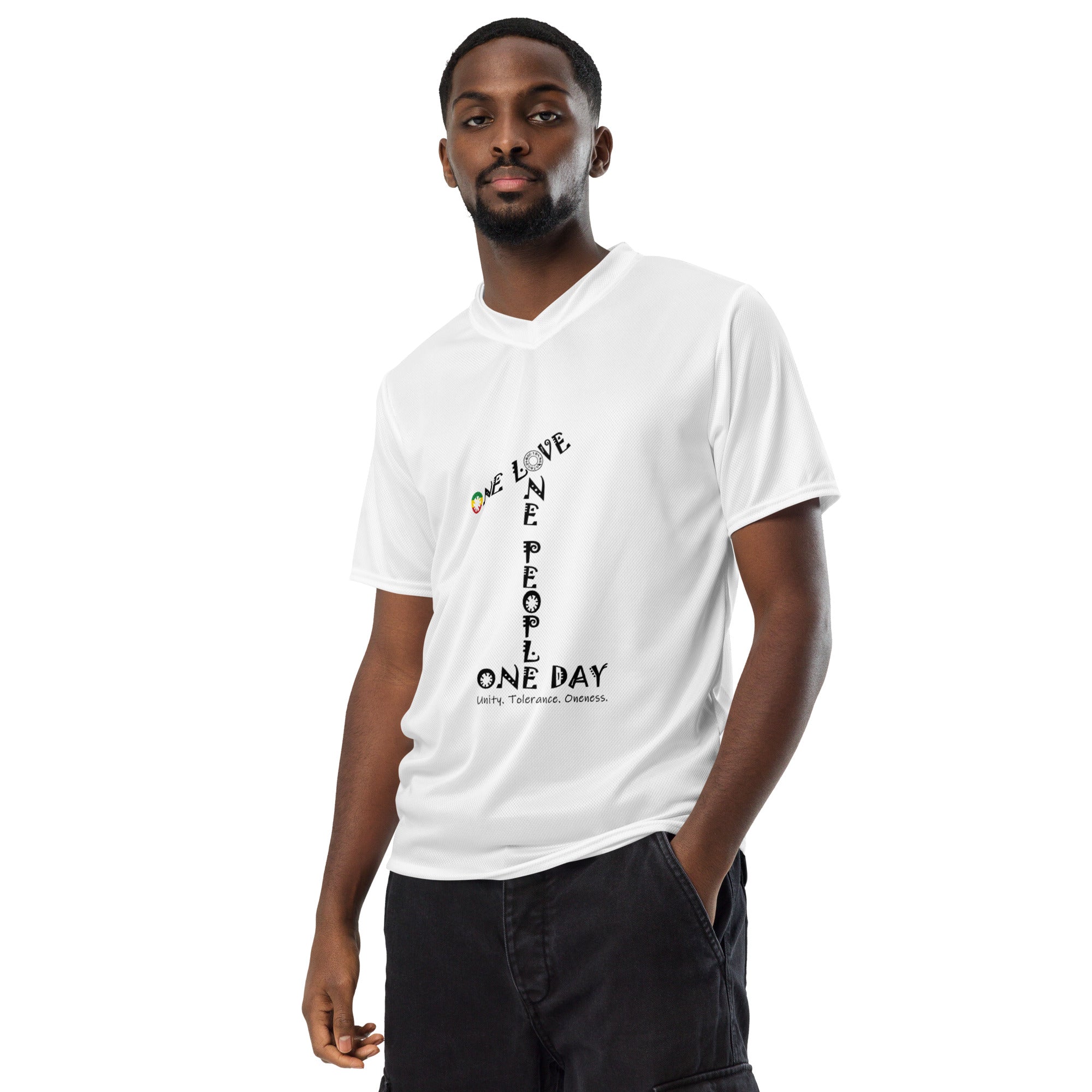 The Number 1 T-shirt -Recycled unisex sports jersey-A