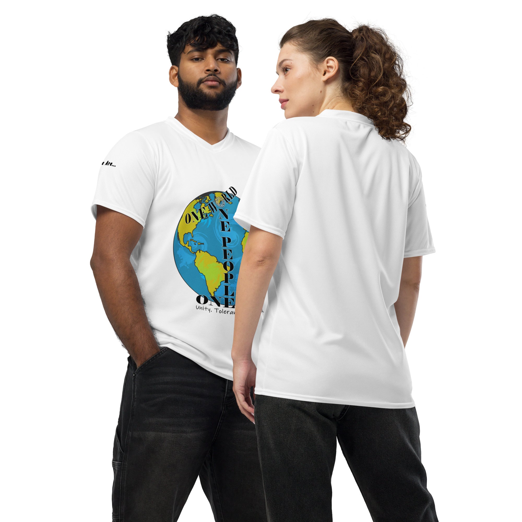 The Number 1 T-shirt - Recycled unisex sports jersey-F