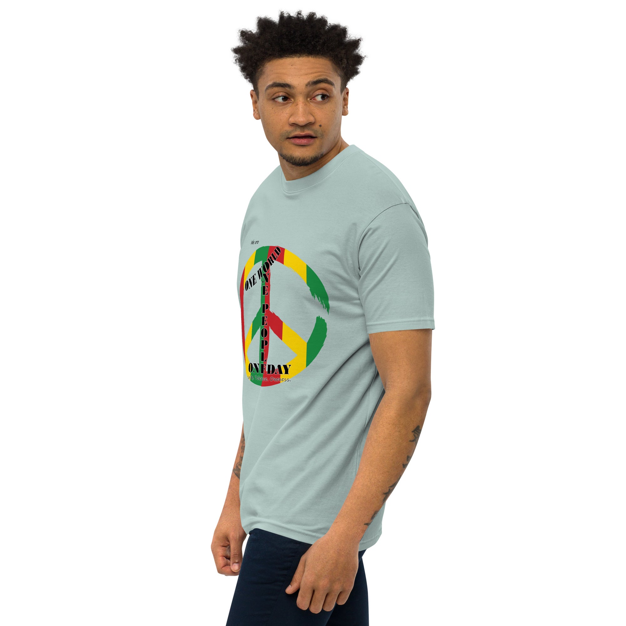 The Number 1 T-shirt - Men’s premium heavyweight tee-D