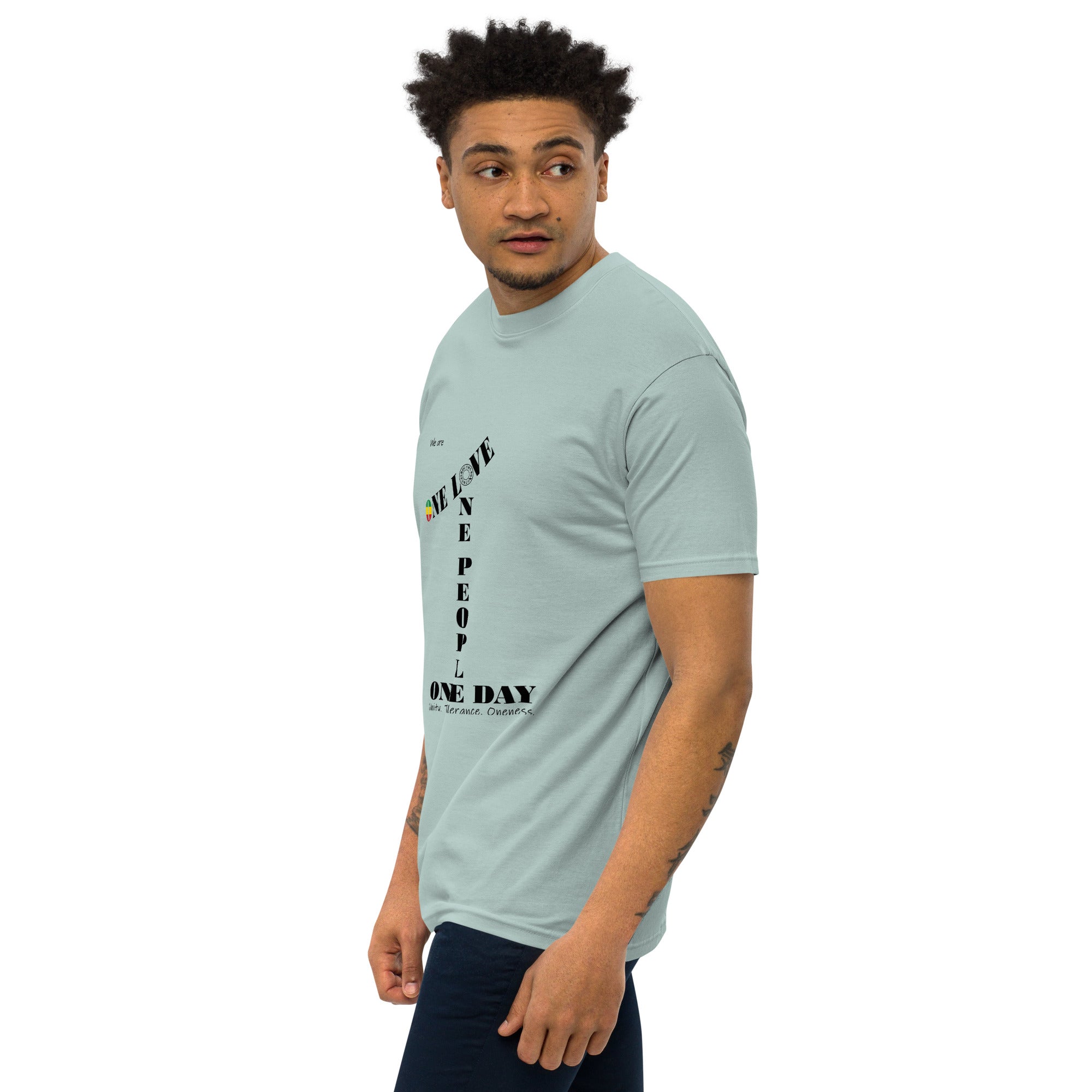 The Number 1 T-shirt - Men’s premium heavyweight tee-C