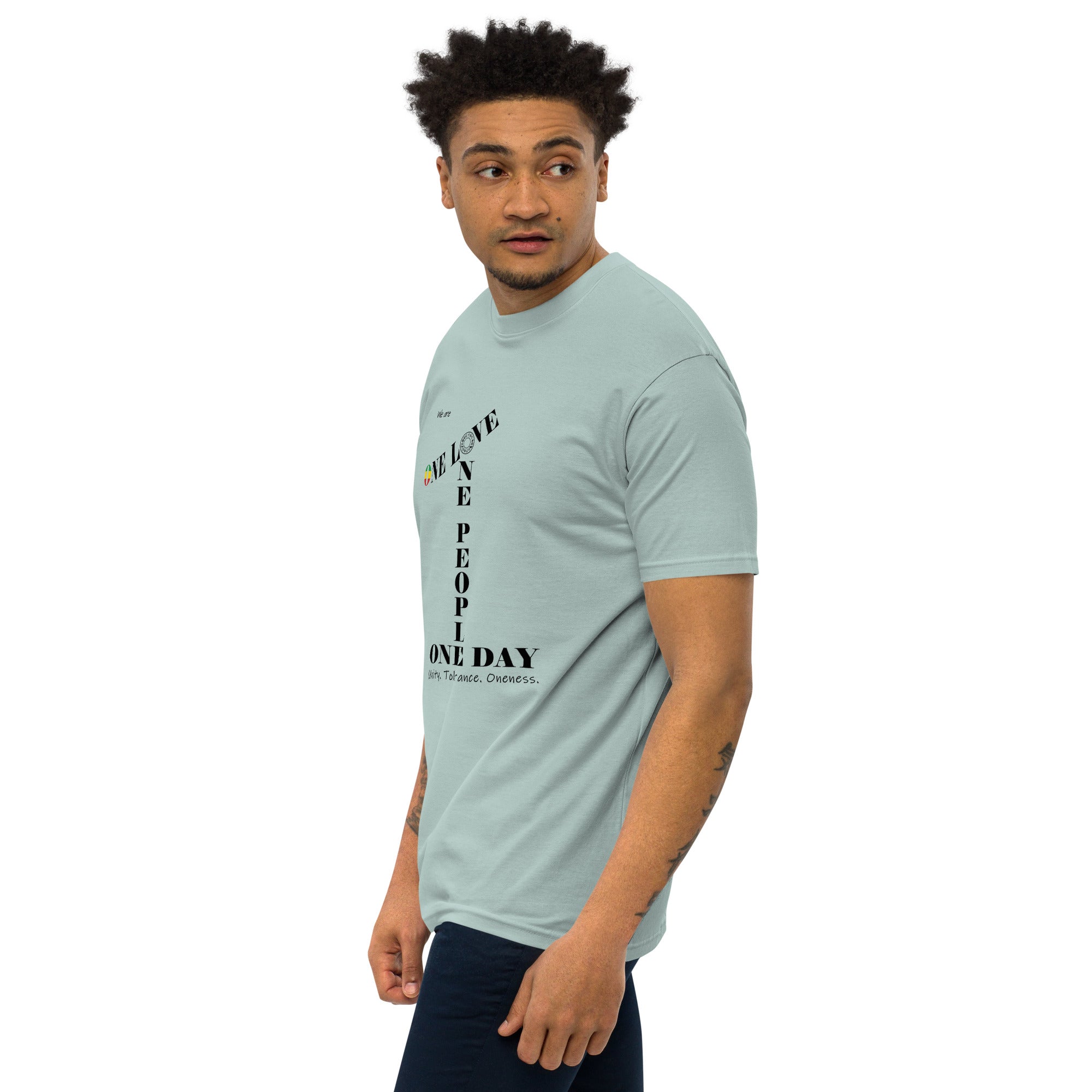 The Number 1 T-shirt - Men’s premium heavyweight tee-B