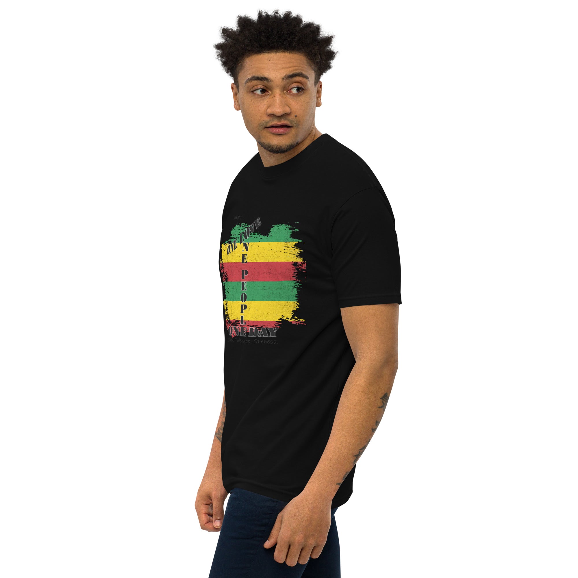 The Number 1 T-shirt - Men’s premium heavyweight tee-E