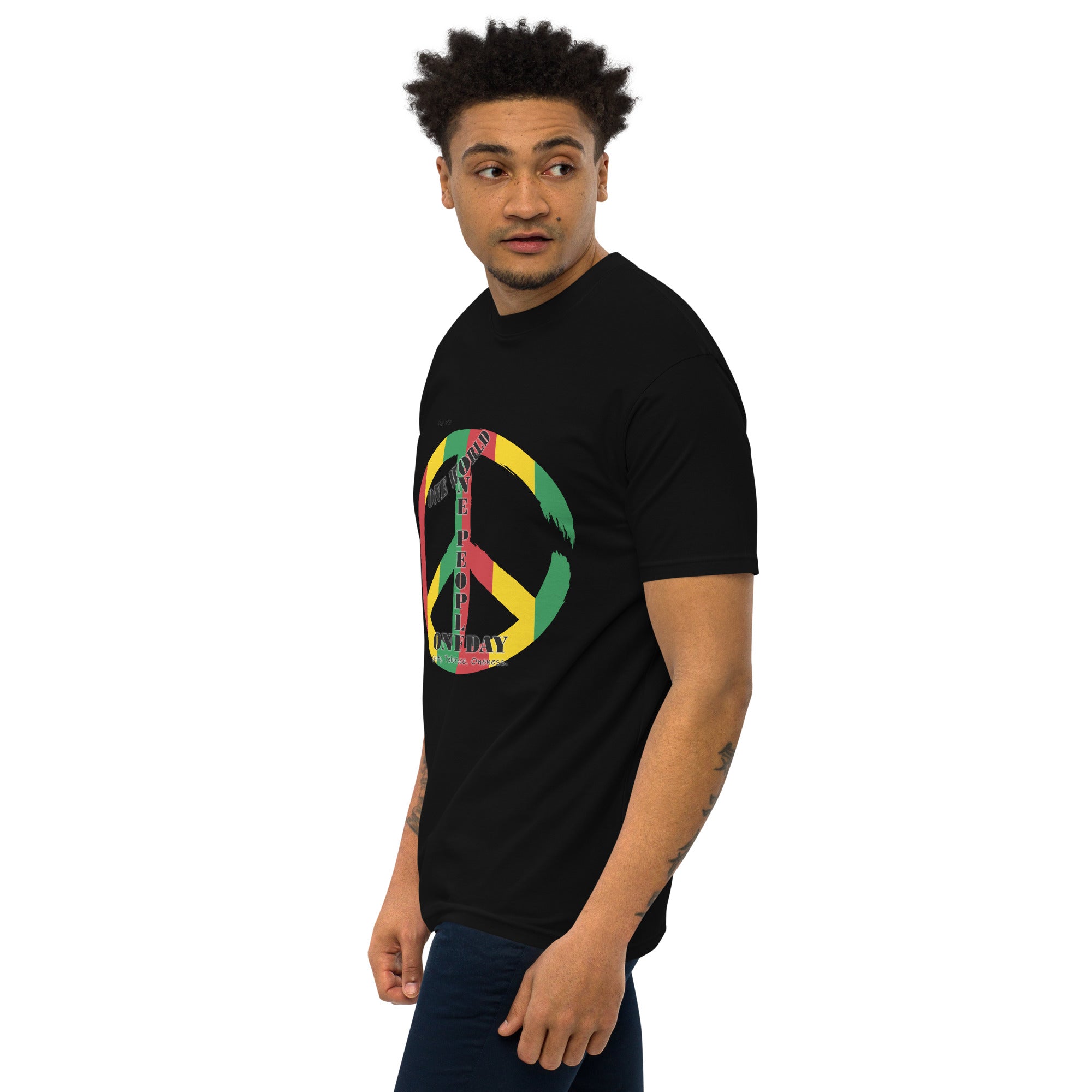 The Number 1 T-shirt - Men’s premium heavyweight tee-D