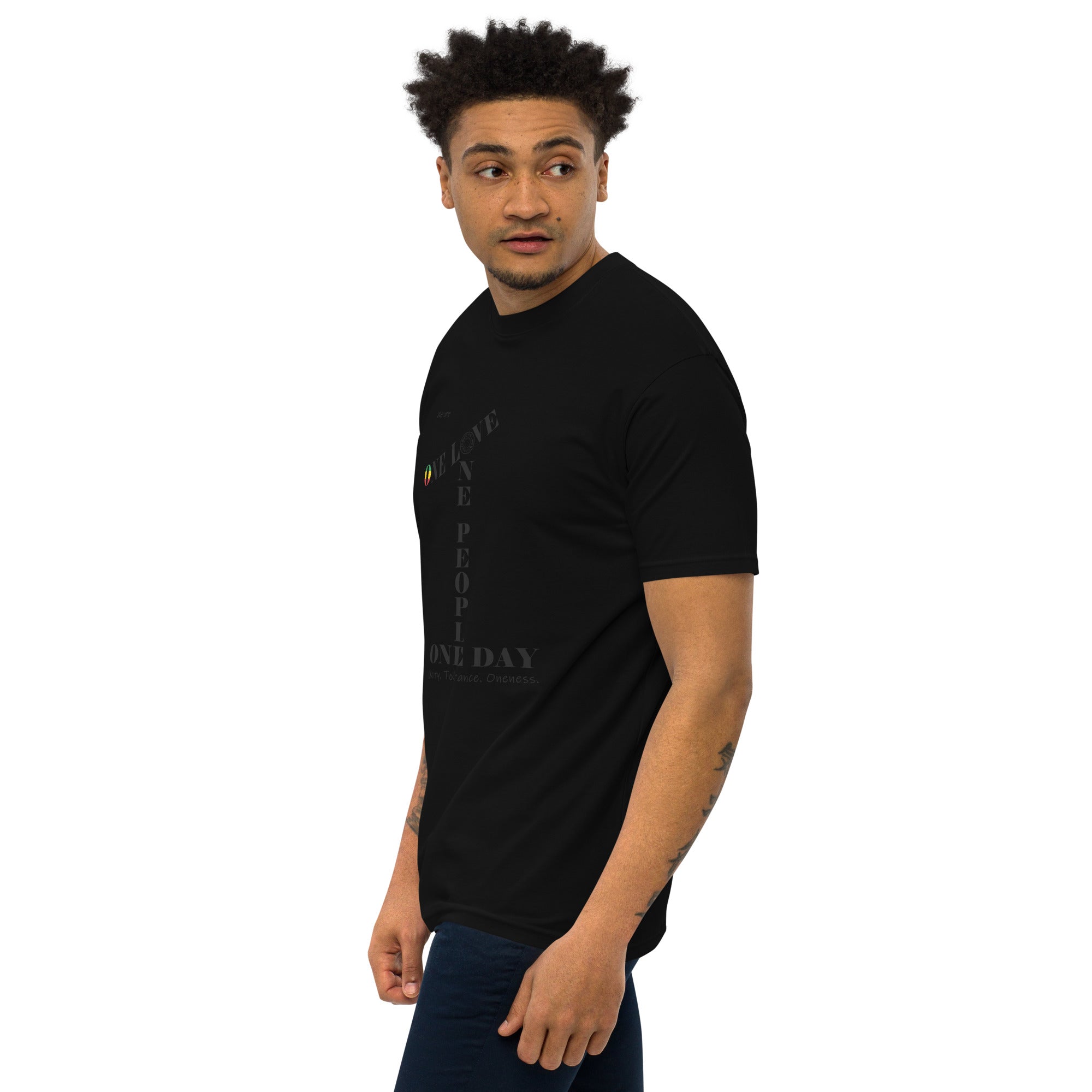 The Number 1 T-shirt - Men’s premium heavyweight tee-B