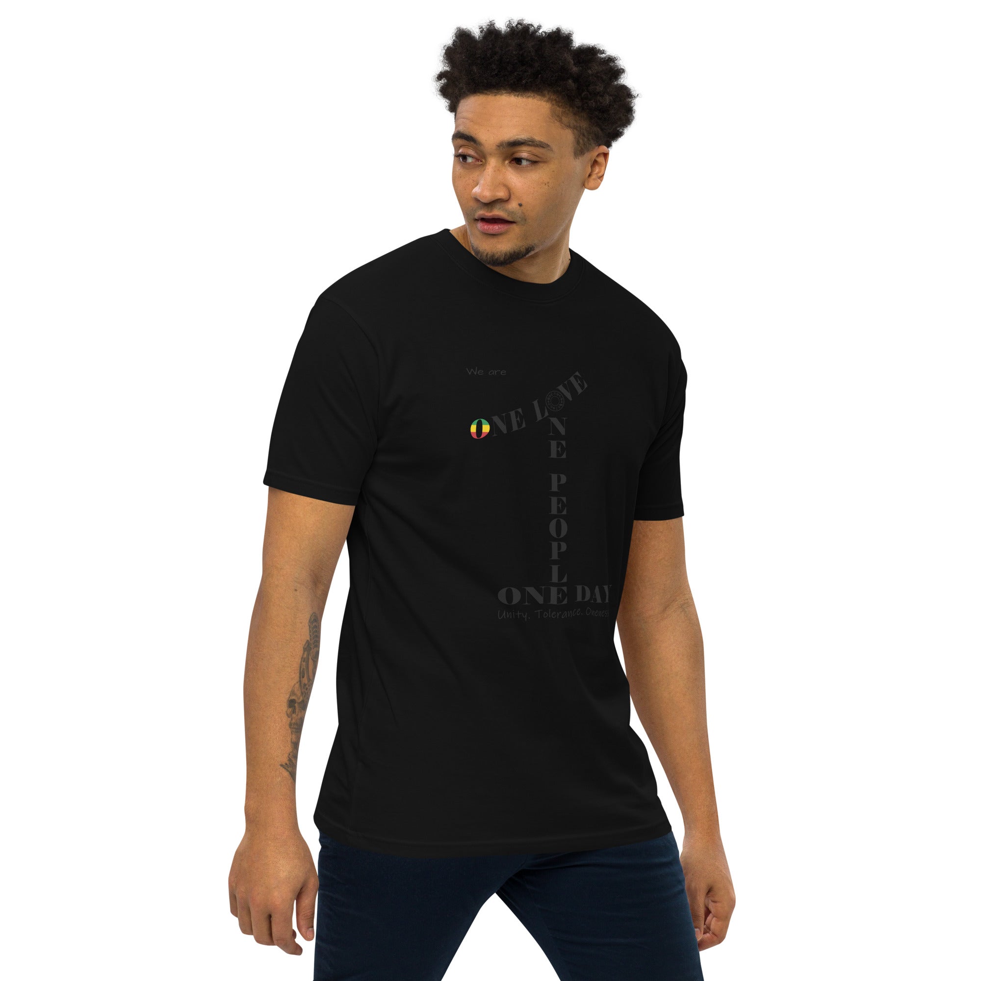 The Number 1 T-shirt - Men’s premium heavyweight tee-B