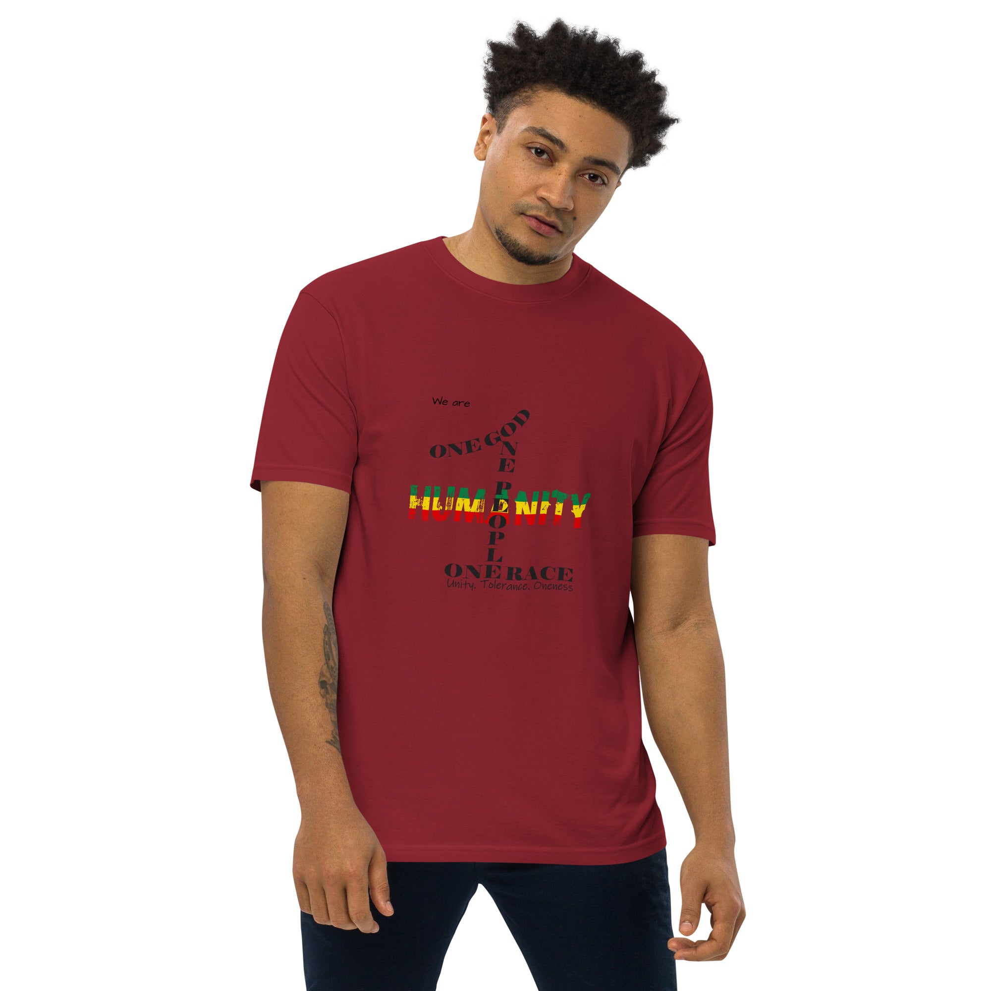 The Number 1 T-shirt - Men’s premium heavyweight tee-I