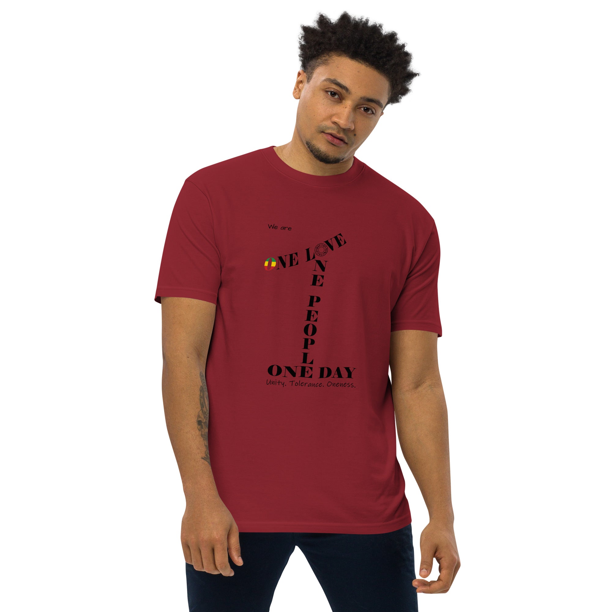 The Number 1 T-shirt - Men’s premium heavyweight tee-B