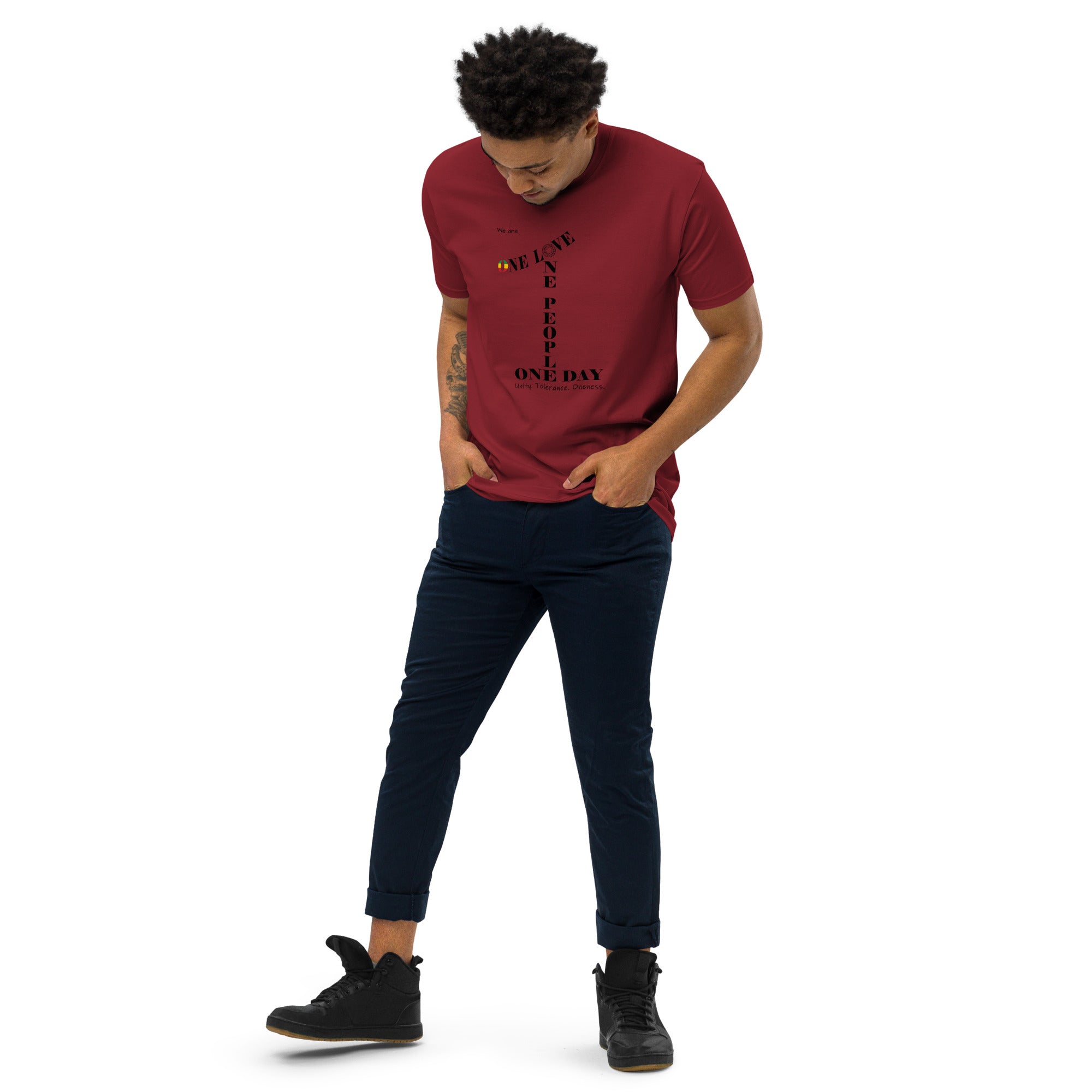 The Number 1 T-shirt - Men’s premium heavyweight tee-B