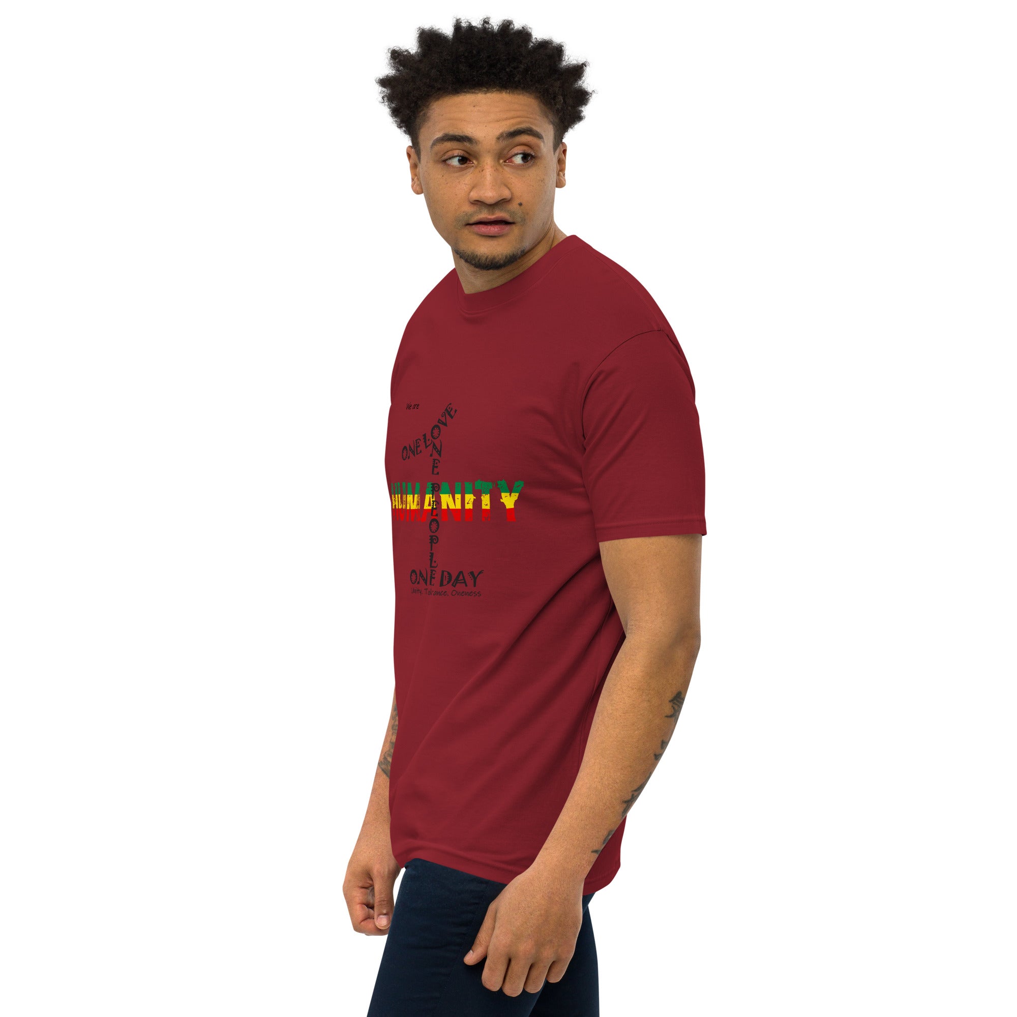 The Number 1 T-shirt - Men’s premium heavyweight tee-O