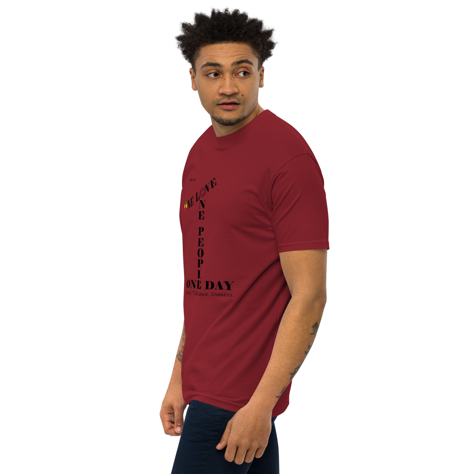 The Number 1 T-shirt - Men’s premium heavyweight tee-B