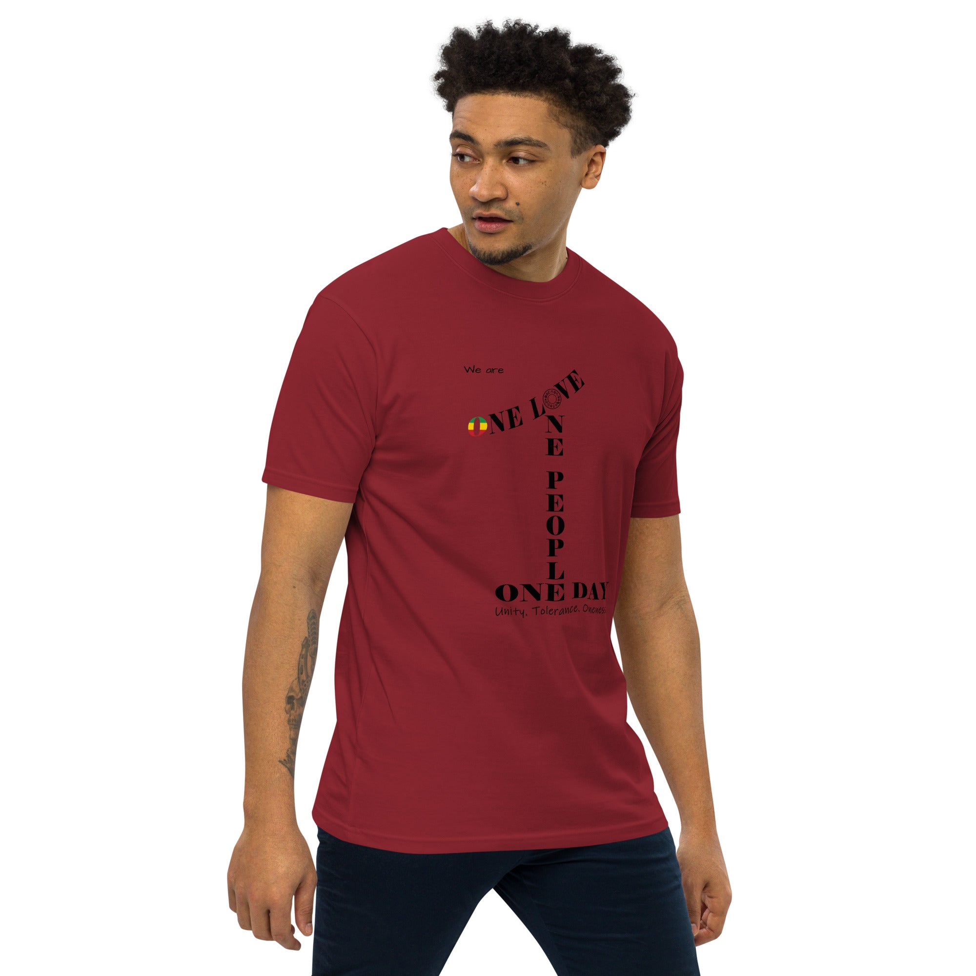 The Number 1 T-shirt - Men’s premium heavyweight tee-B