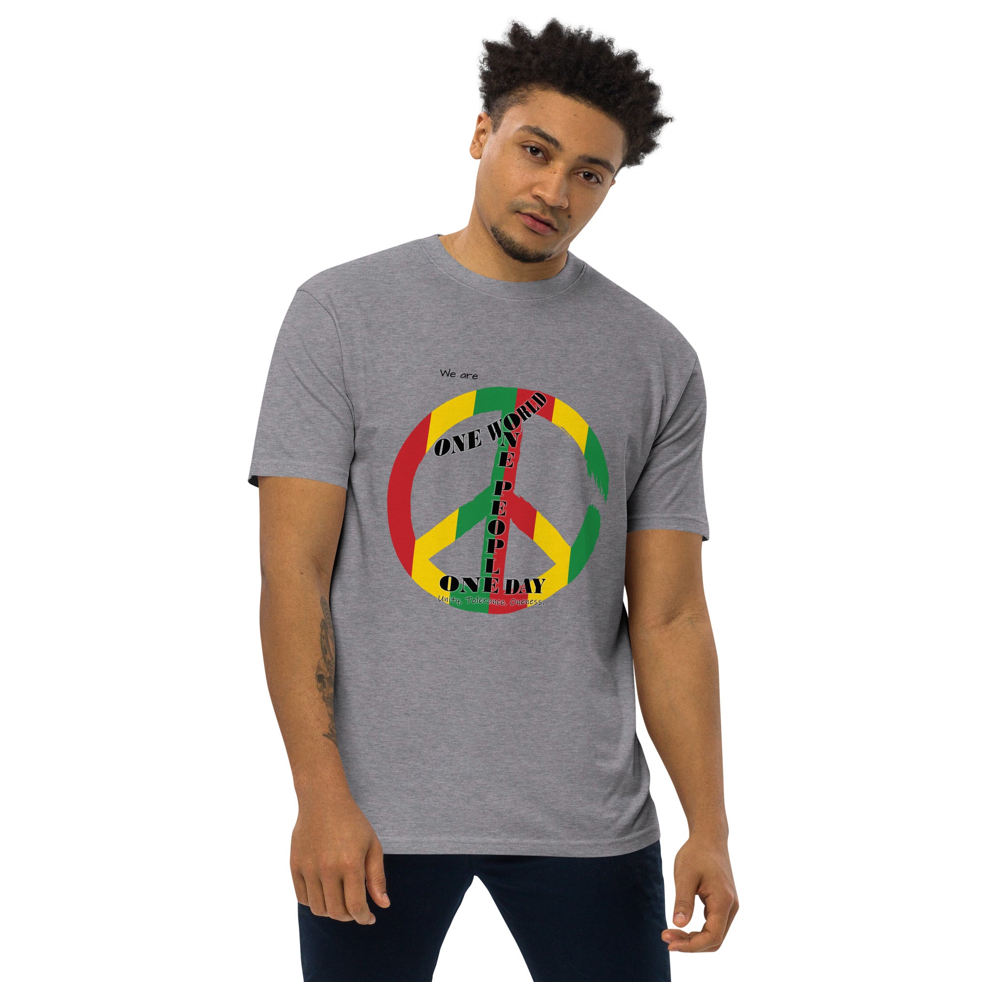 The Number 1 T-shirt - Men’s premium heavyweight tee-D