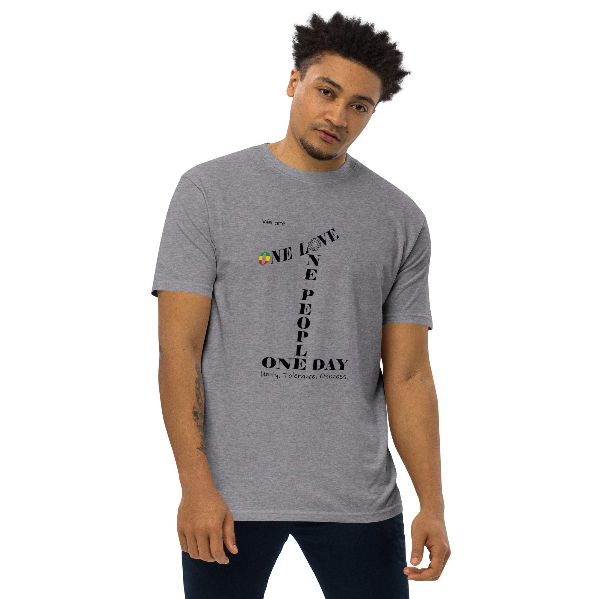 The Number 1 T-shirt - Men’s premium heavyweight tee-B