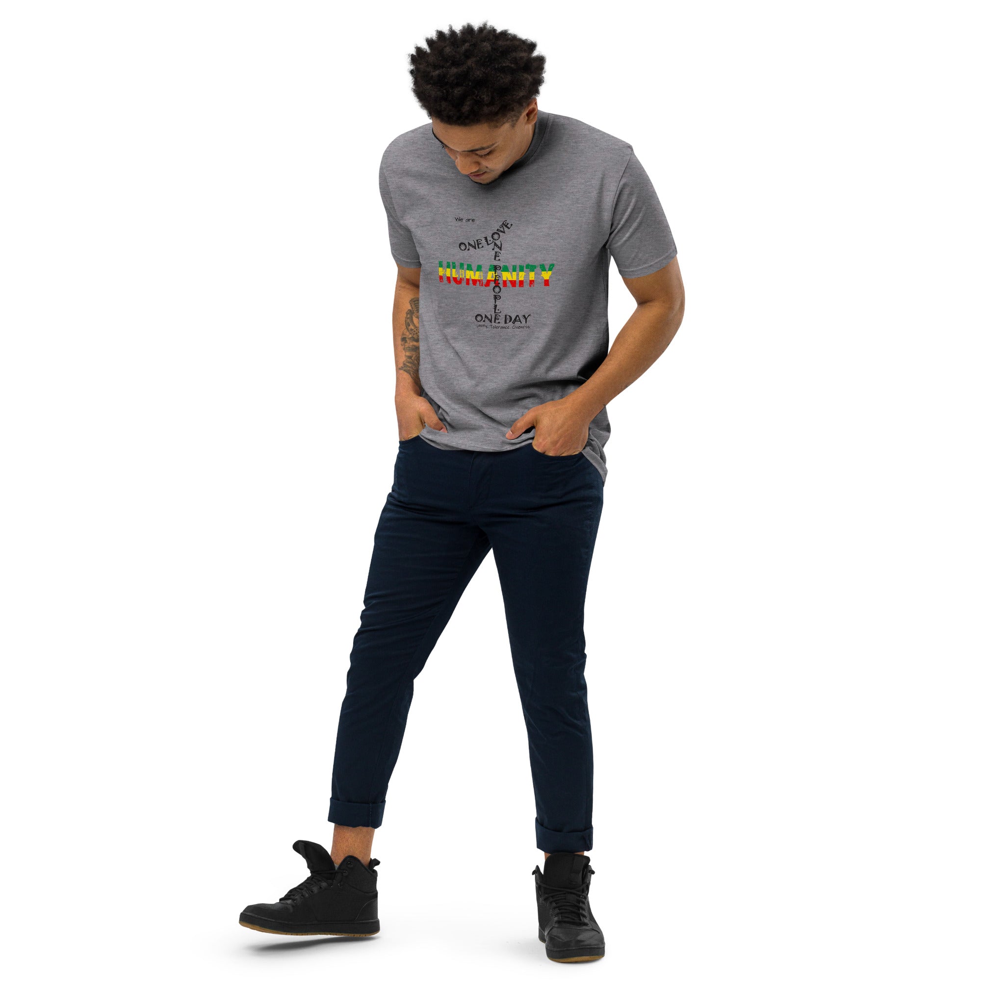 The Number 1 T-shirt - Men’s premium heavyweight tee-O