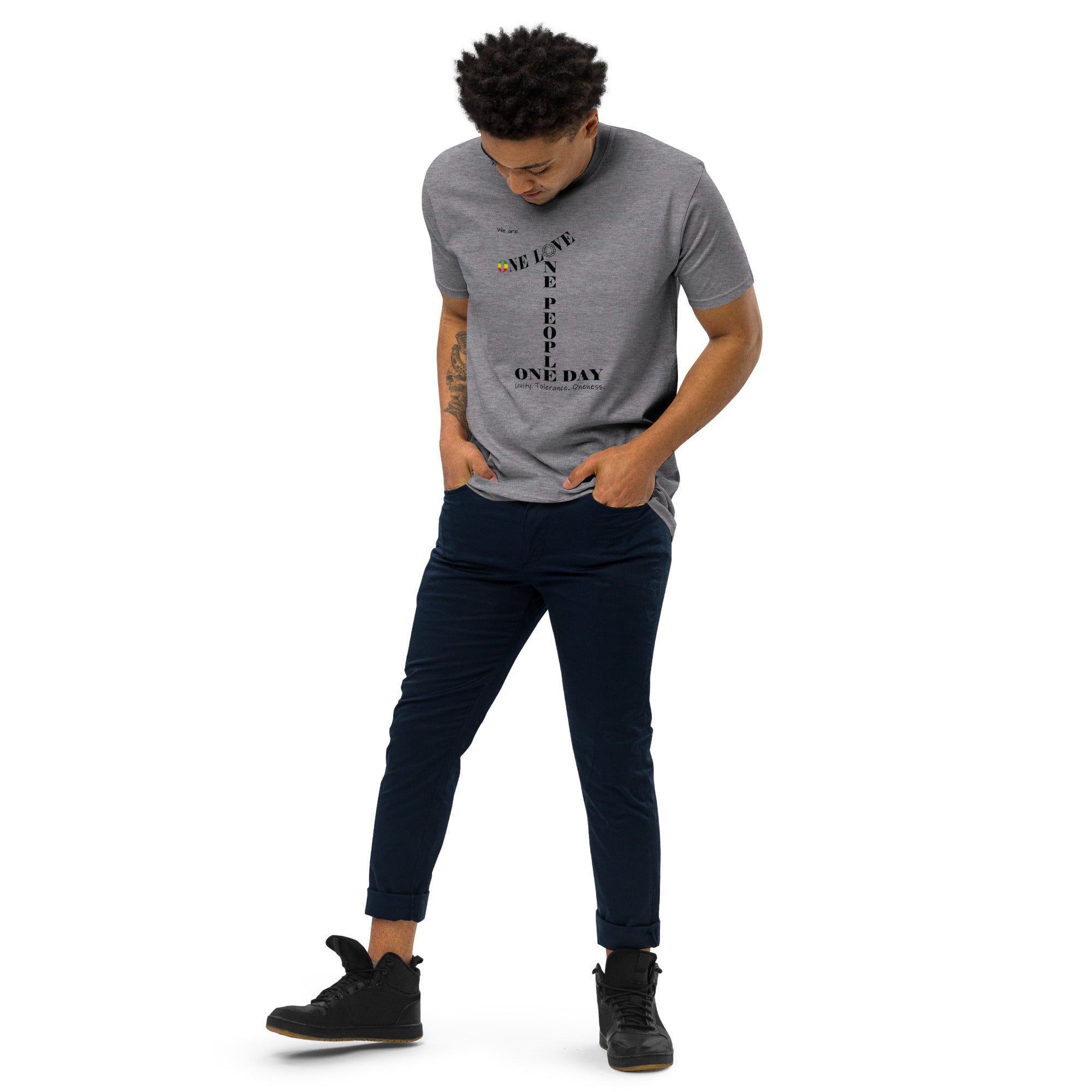 The Number 1 T-shirt - Men’s premium heavyweight tee-B