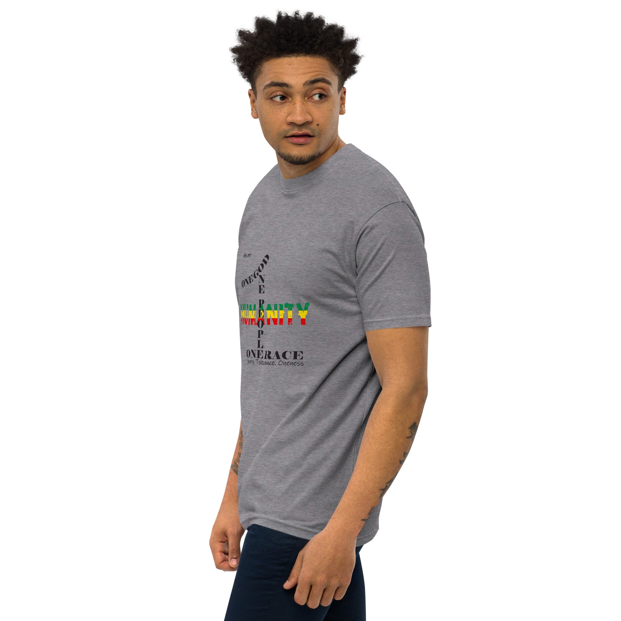 The Number 1 T-shirt - Men’s premium heavyweight tee-I