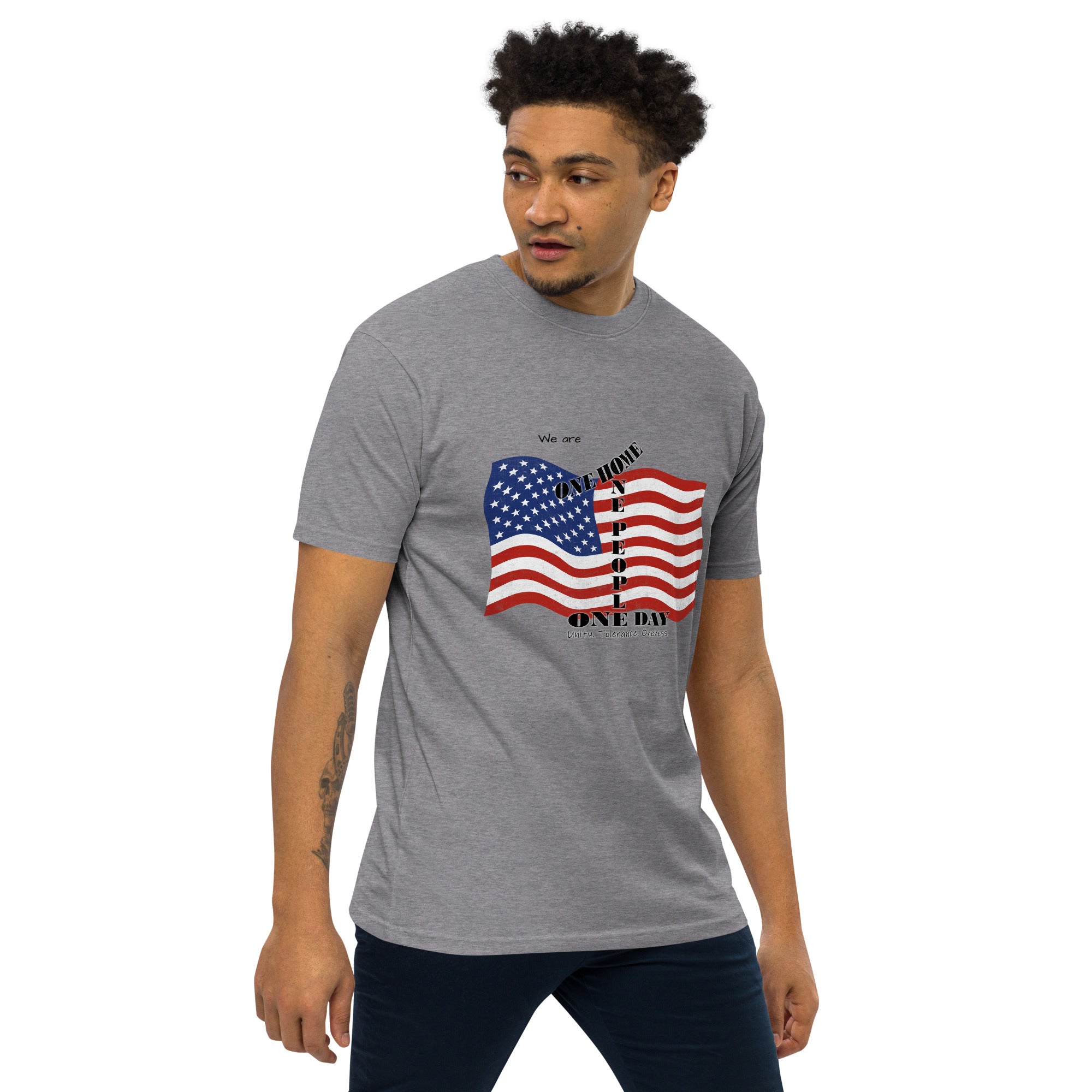 The Number 1 T-shirt - Men’s premium heavyweight tee-G