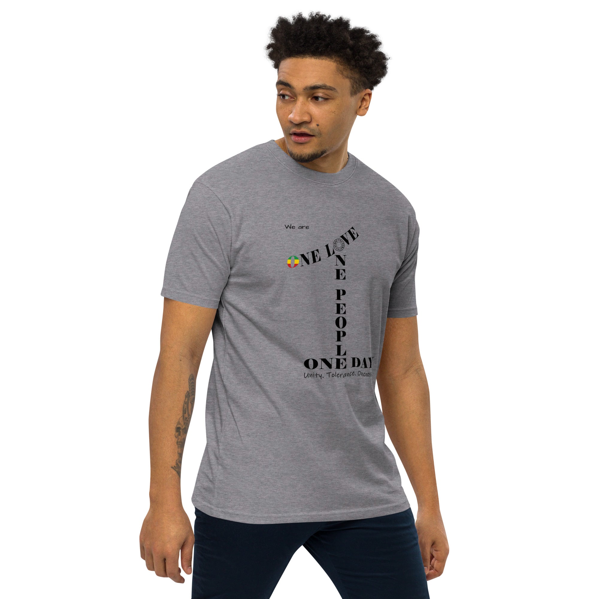 The Number 1 T-shirt - Men’s premium heavyweight tee-B