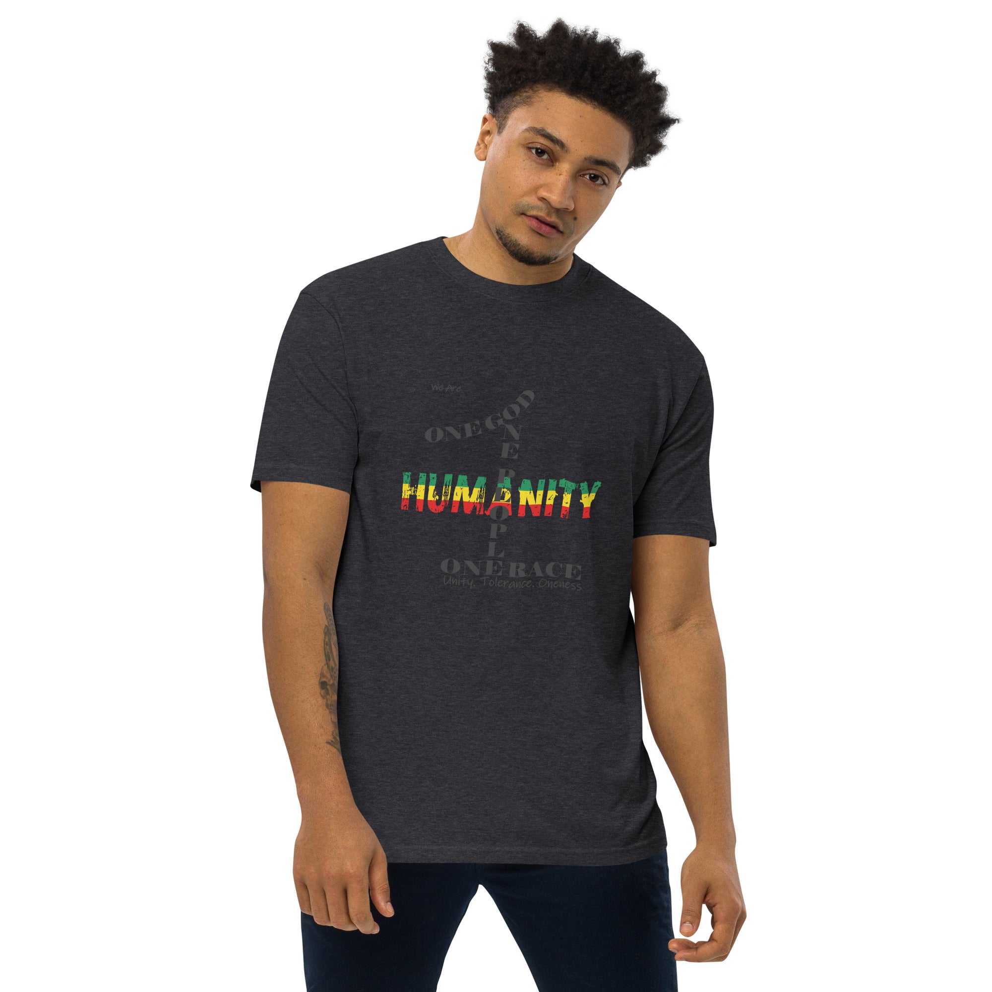 The Number 1 T-shirt - Men’s premium heavyweight tee-J