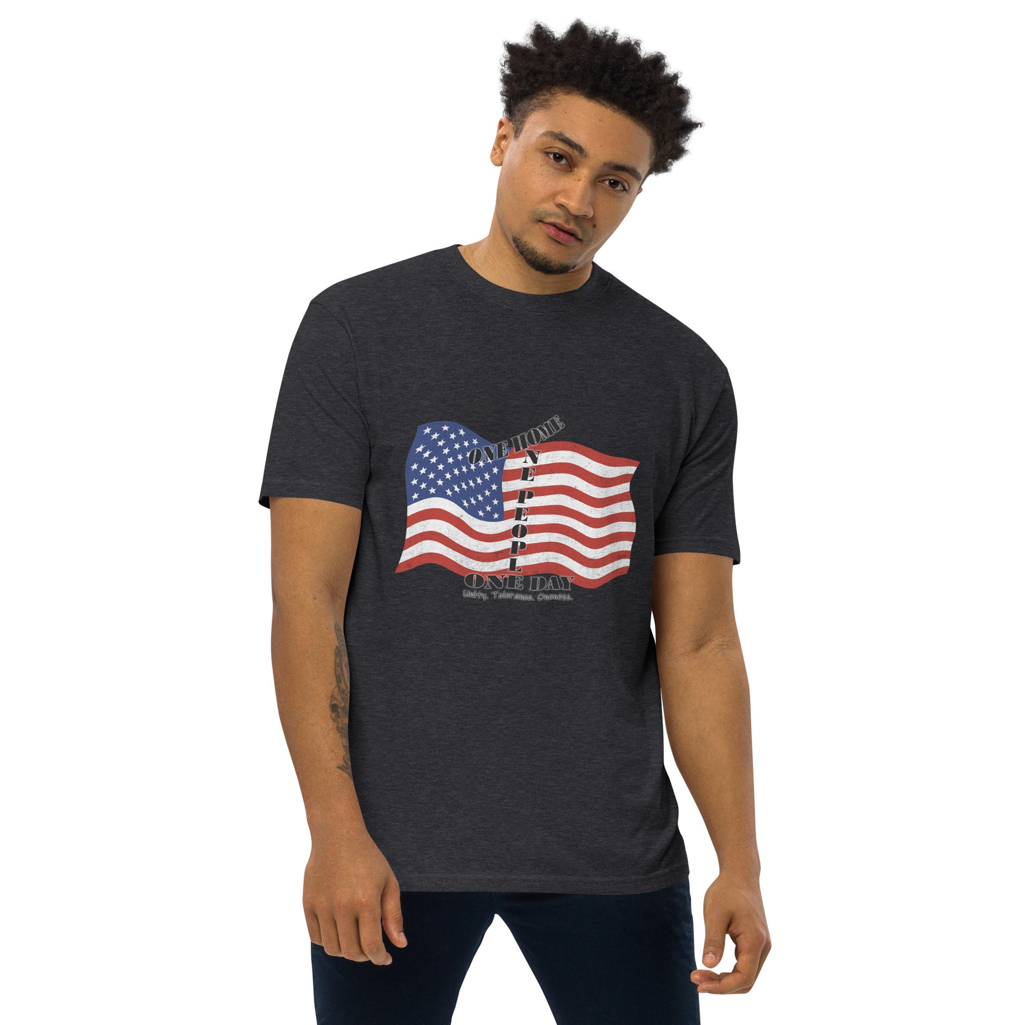 The Number 1 T-shirt - Men’s premium heavyweight tee-G