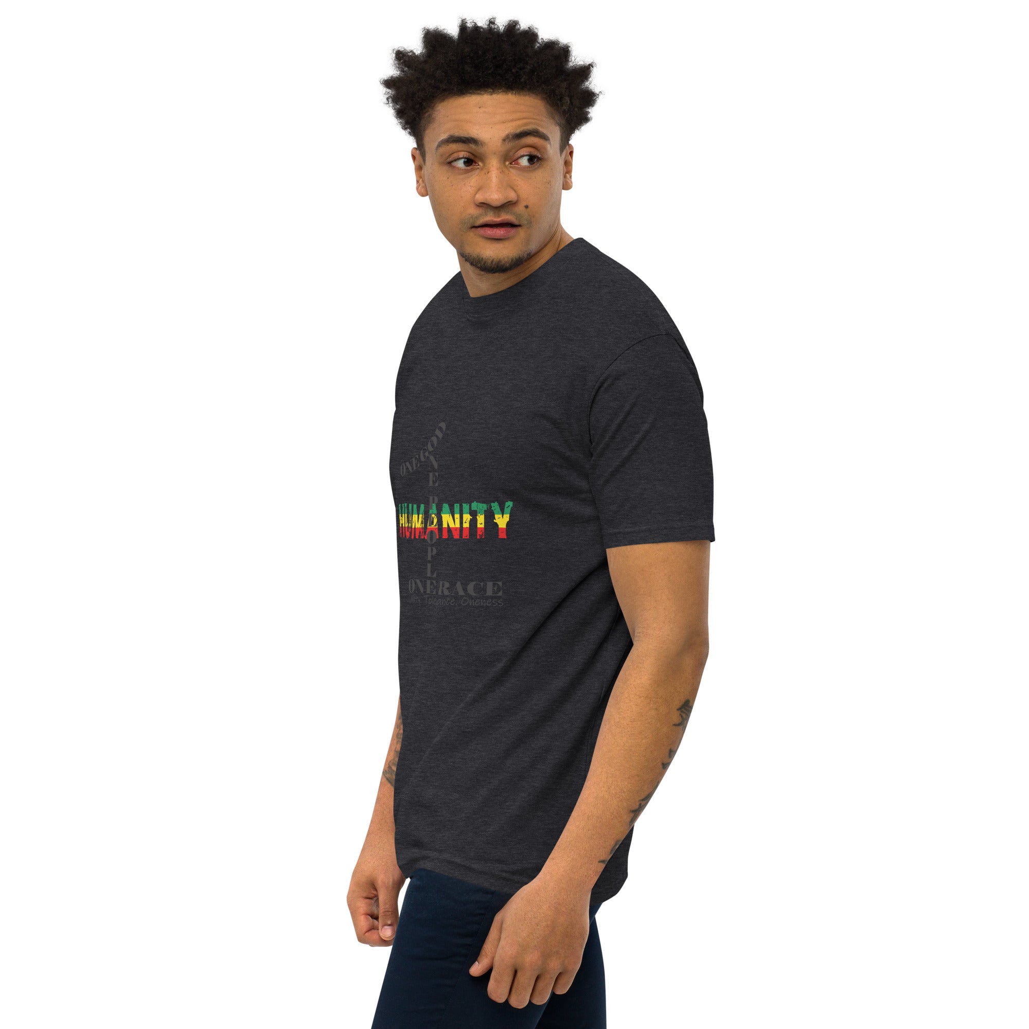 The Number 1 T-shirt - Men’s premium heavyweight tee-I