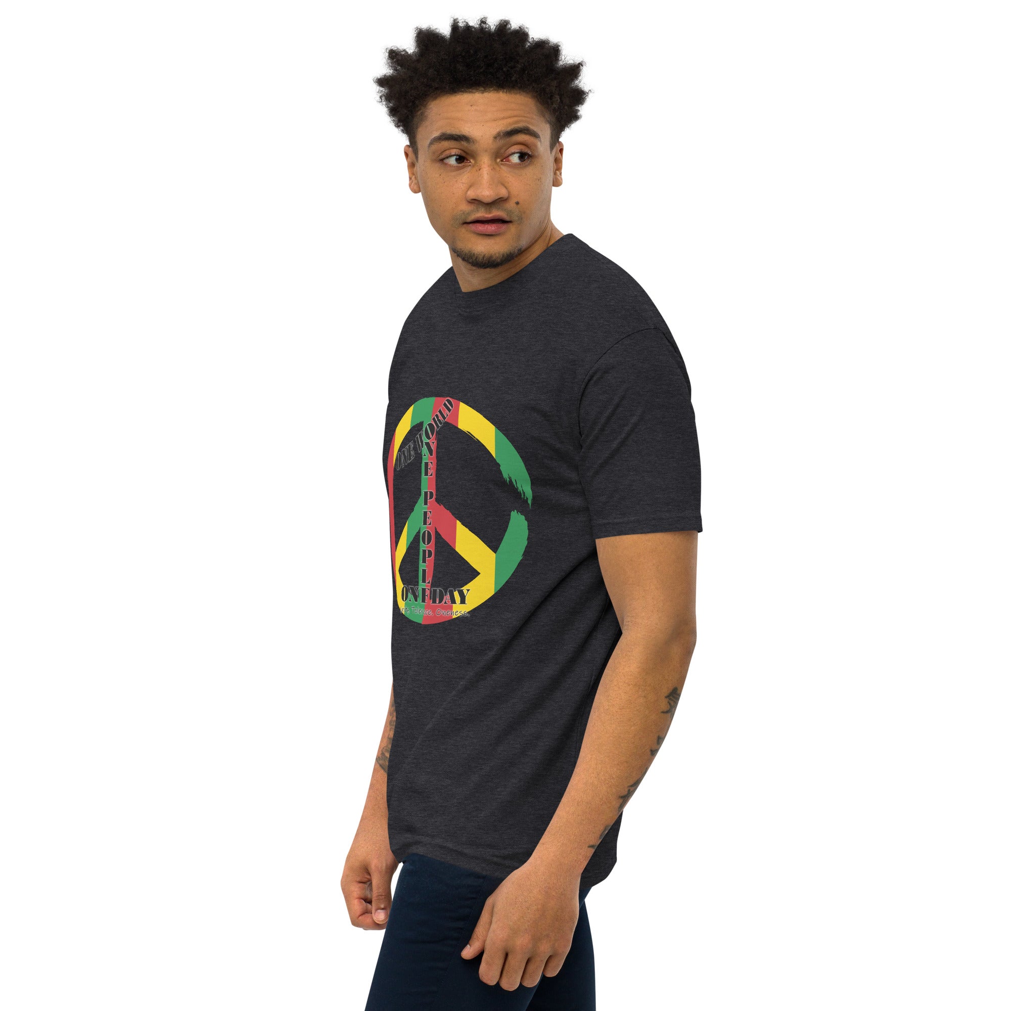 The Number 1 T-shirt - Men’s premium heavyweight tee-D