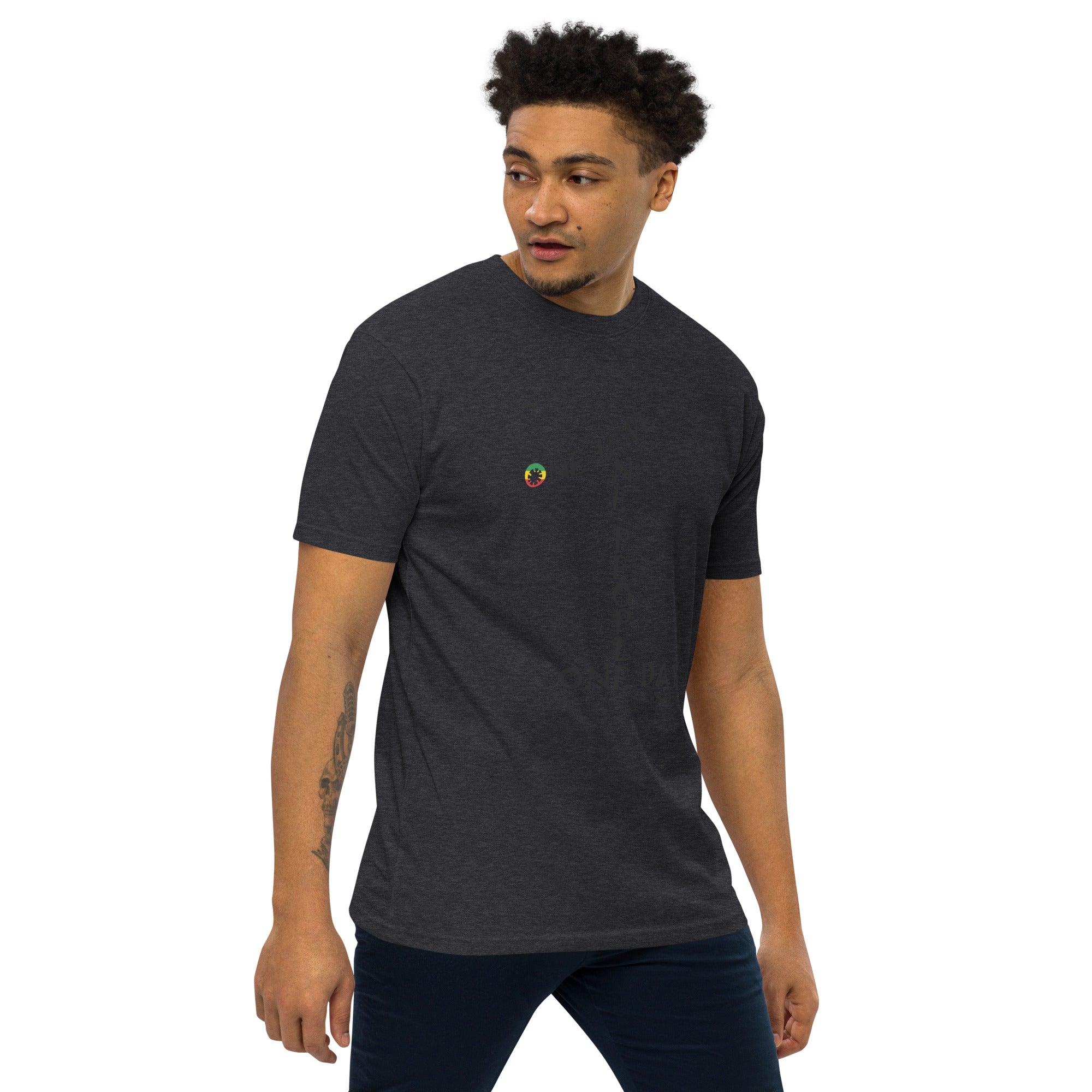 The Number 1 T-shirt - Men’s premium heavyweight tee-A