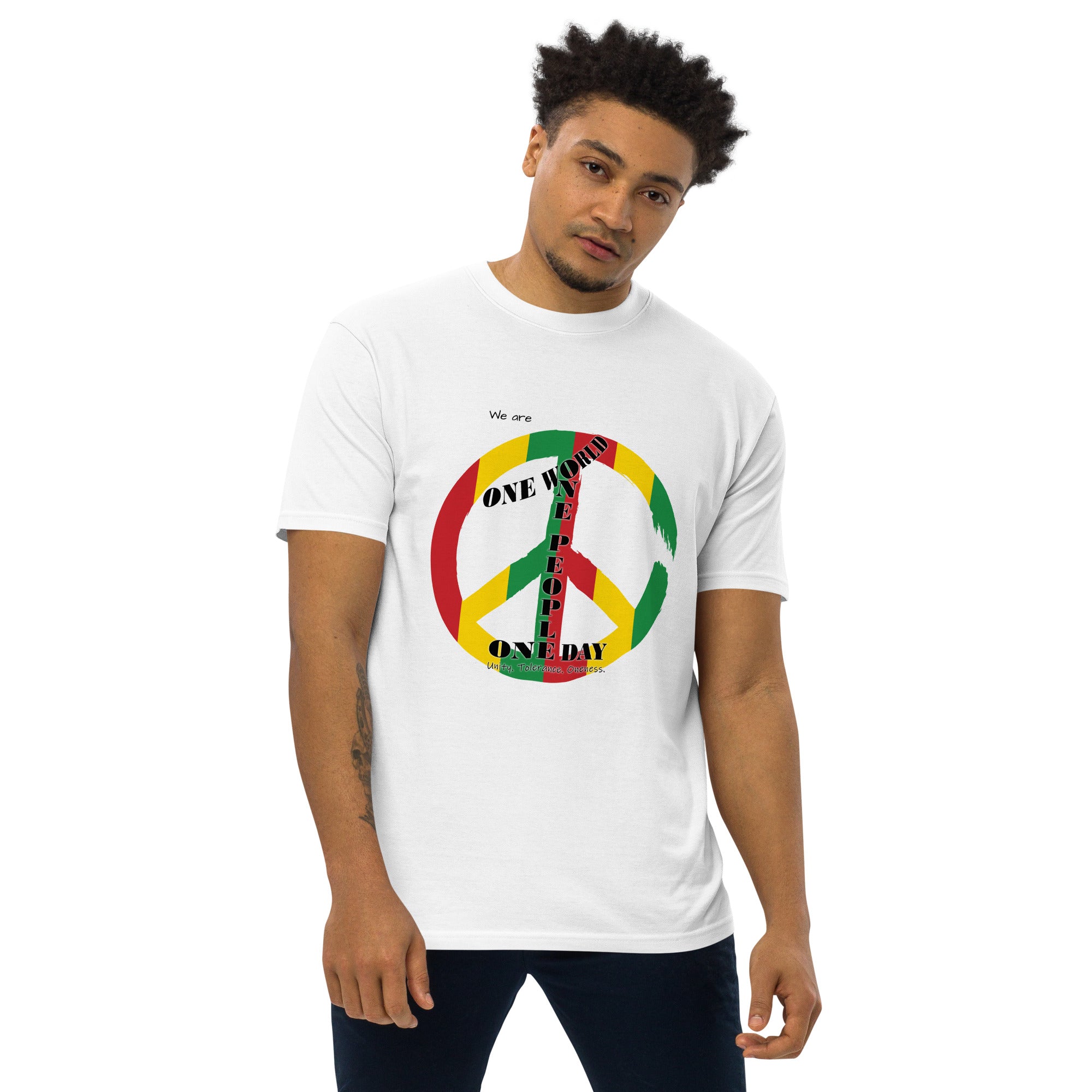 The Number 1 T-shirt - Men’s premium heavyweight tee-D