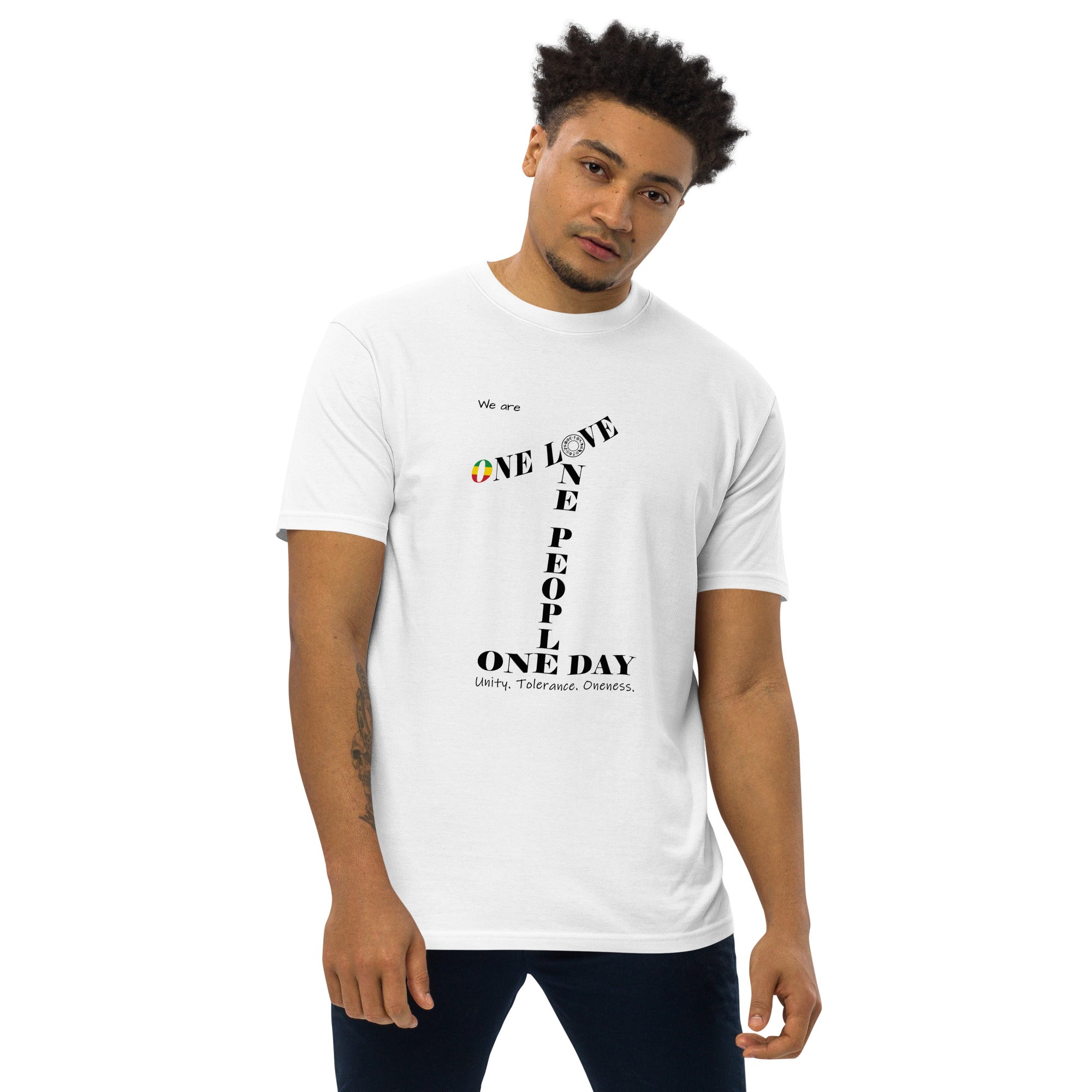 The Number 1 T-shirt - Men’s premium heavyweight tee-B