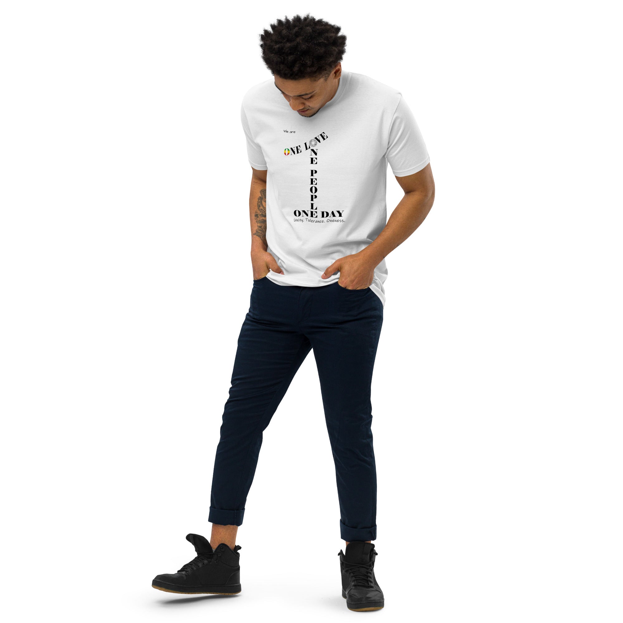 The Number 1 T-shirt - Men’s premium heavyweight tee-B