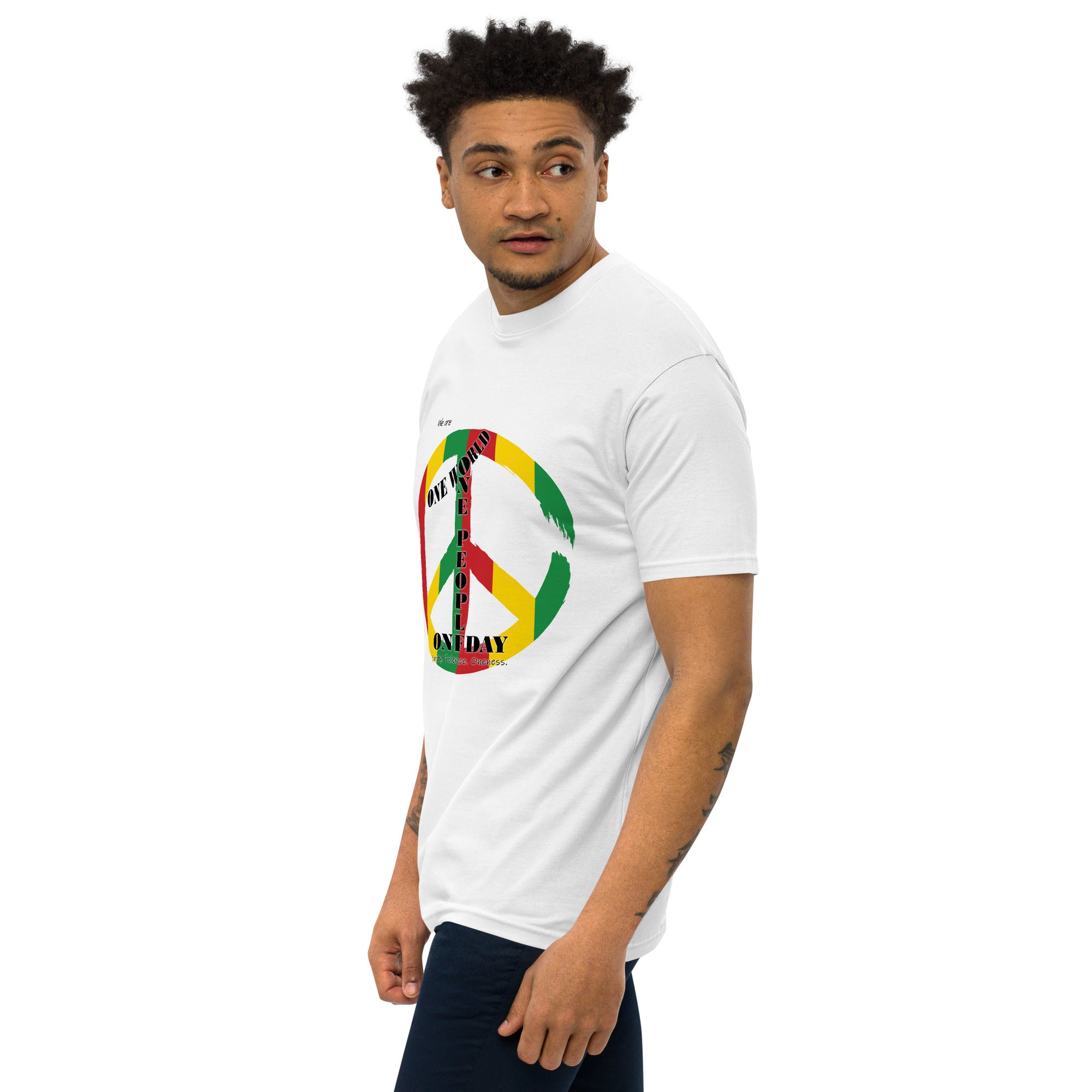 The Number 1 T-shirt - Men’s premium heavyweight tee-D