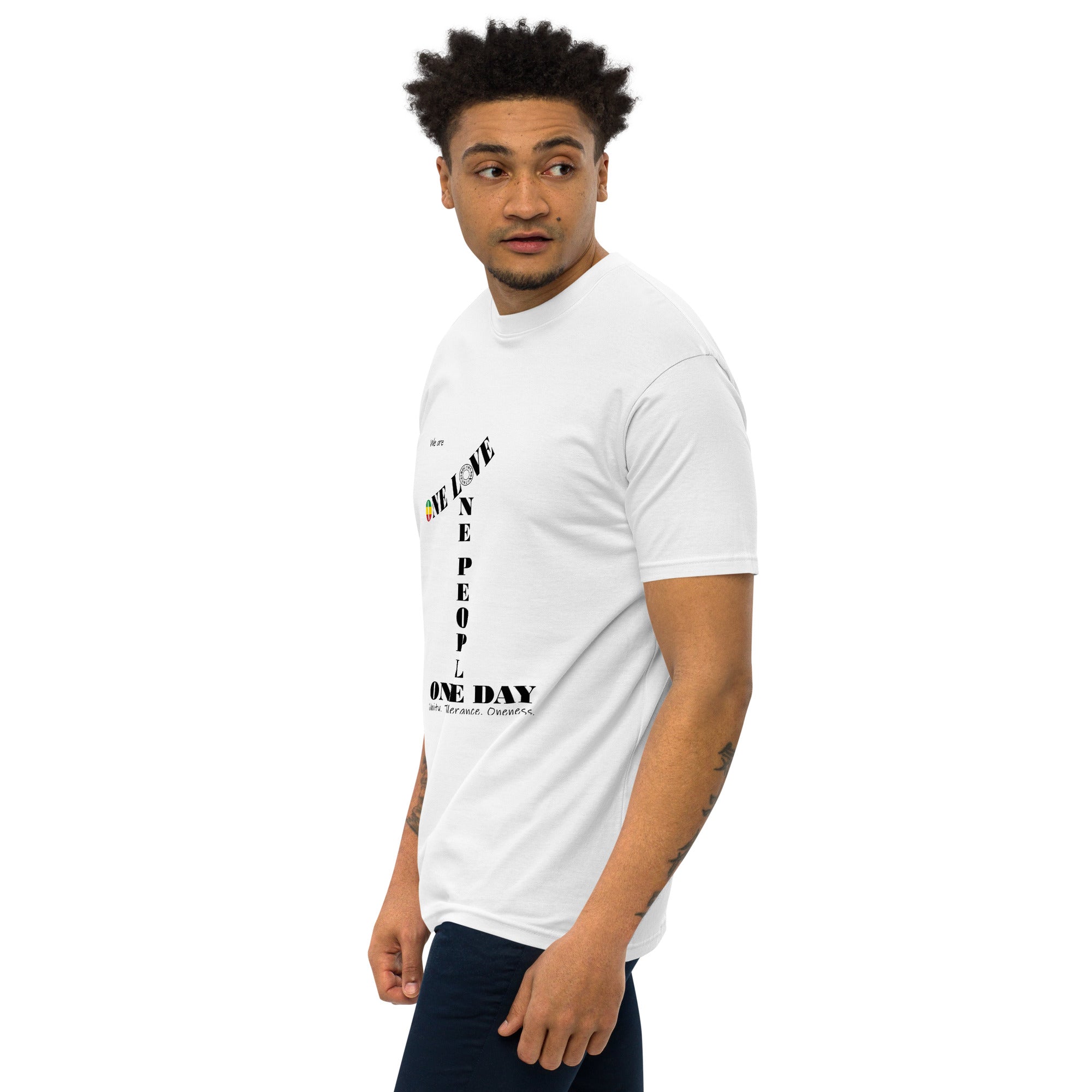 The Number 1 T-shirt - Men’s premium heavyweight tee-C