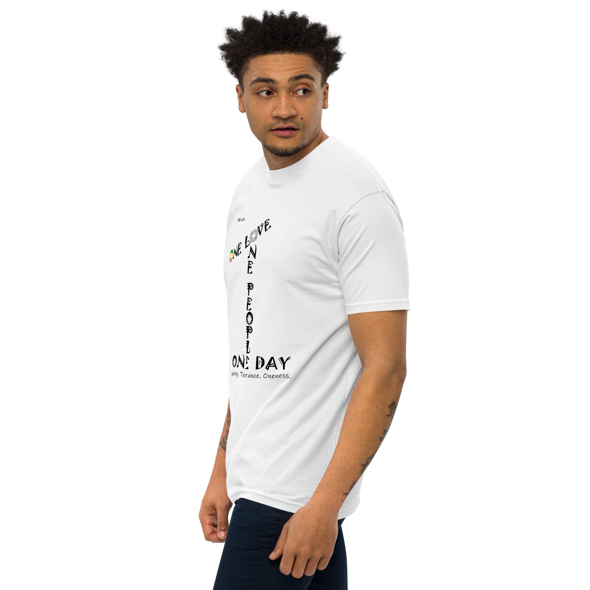 The Number 1 T-shirt - Men’s premium heavyweight tee-A