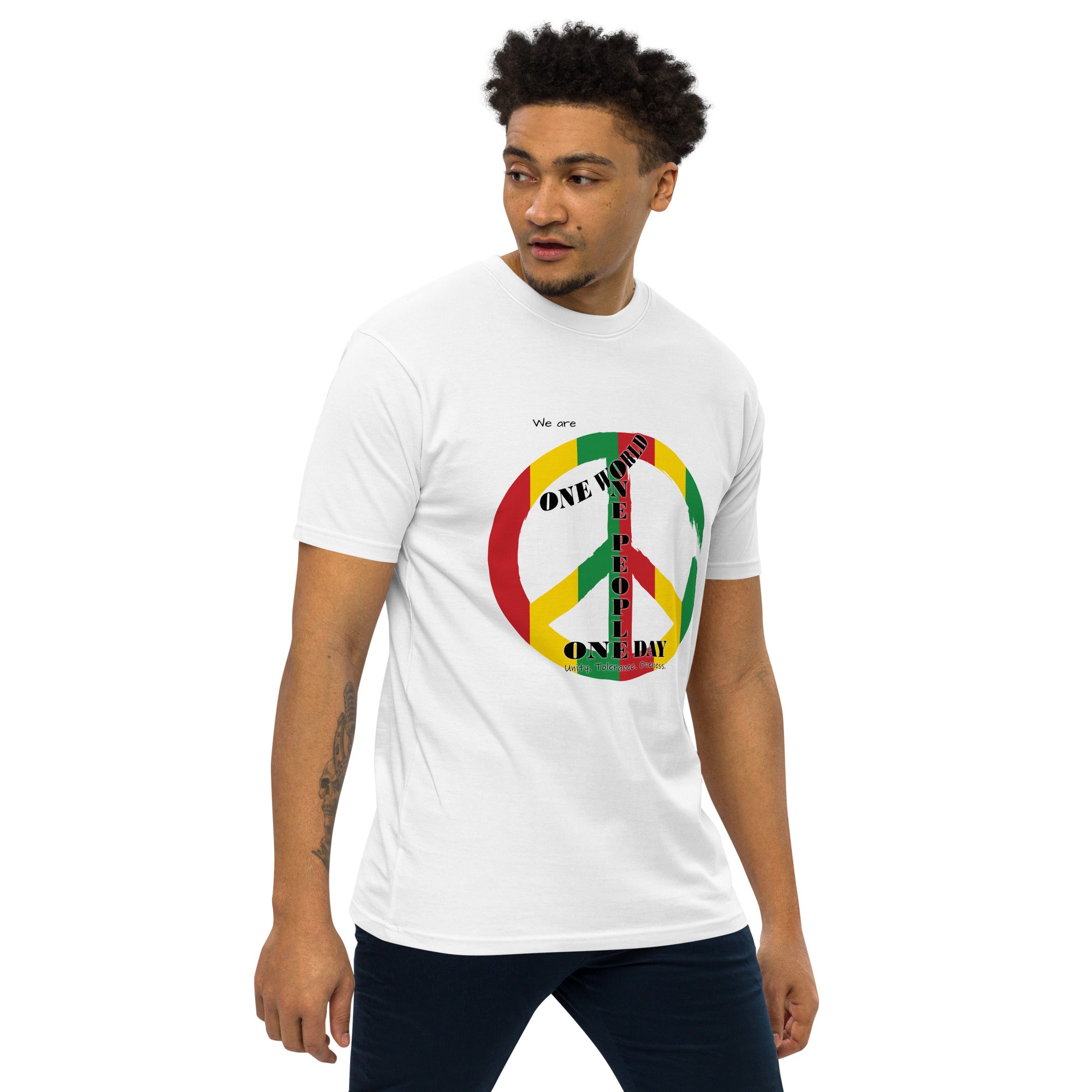 The Number 1 T-shirt - Men’s premium heavyweight tee-D