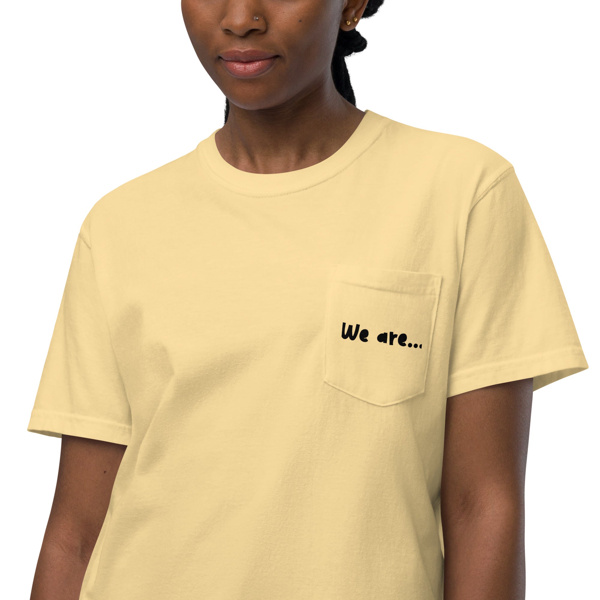 The Number 1 T-shirt - Unisex garment-dyed pocket t-shirt-O