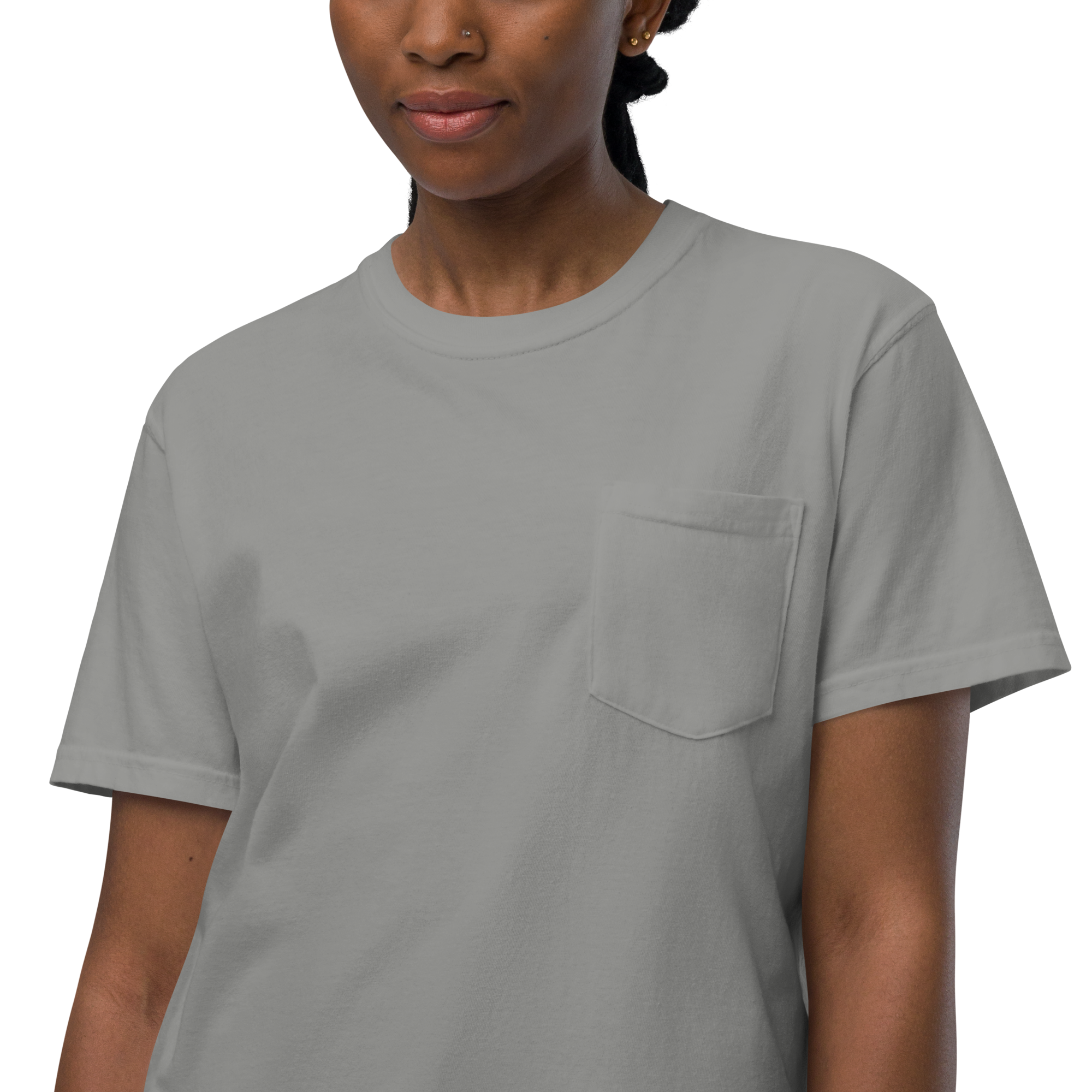 The Number 1 T-shirt - Unisex garment-dyed pocket t-shirt-L