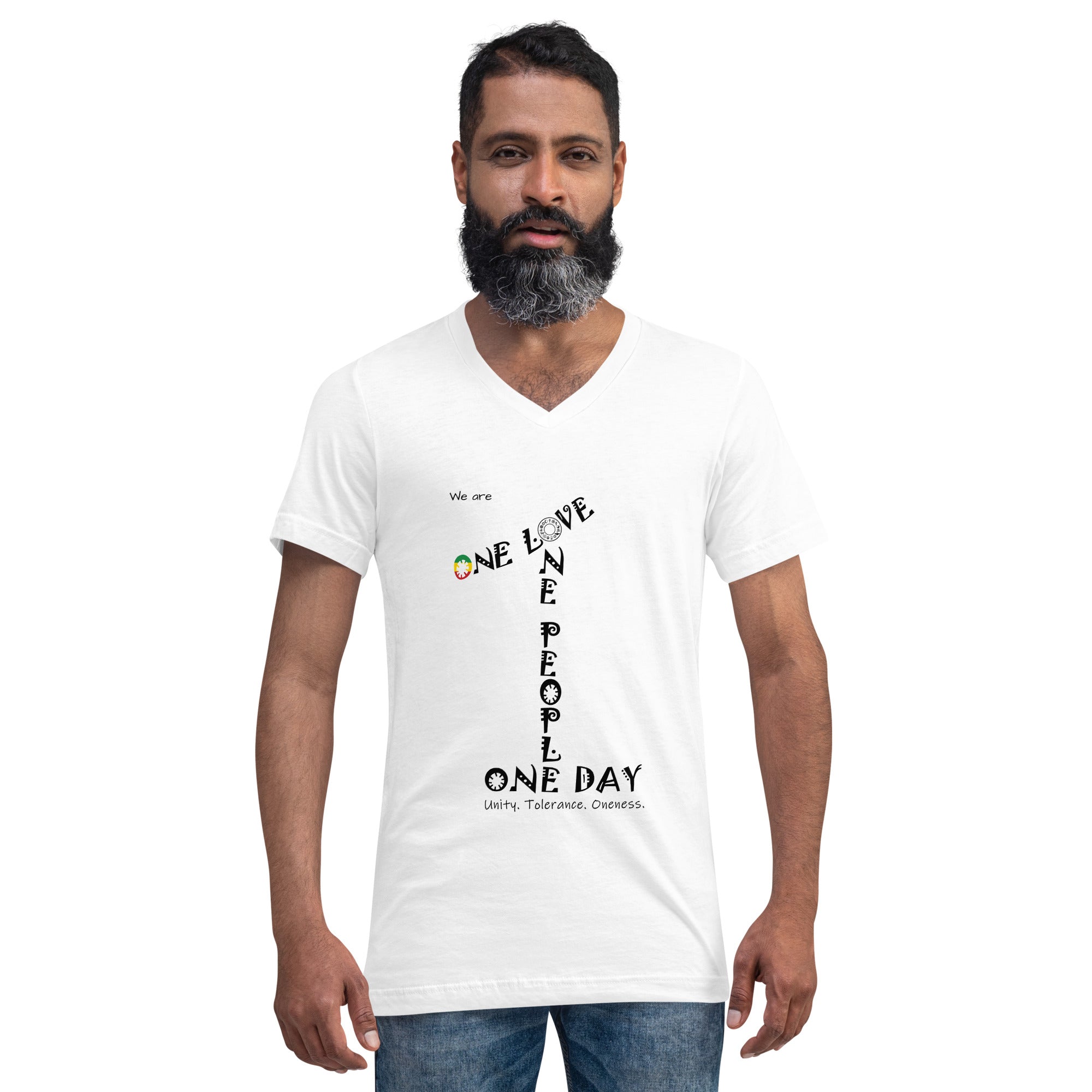 The Number 1 T-shirt - Unisex Short Sleeve V-Neck T-Shirt-A